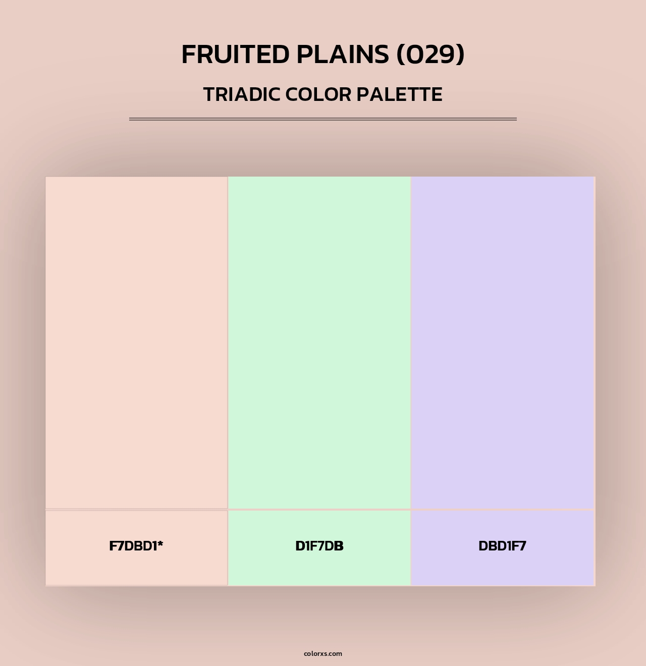 Fruited Plains (029) - Triadic Color Palette