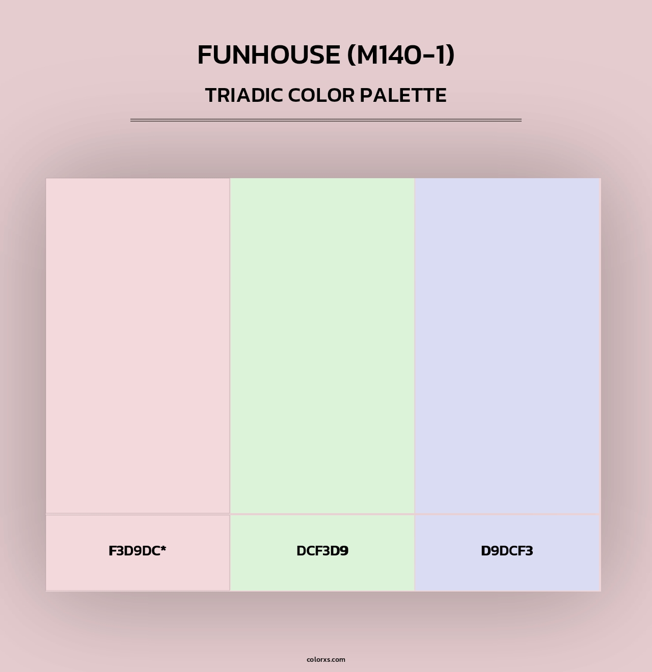Funhouse (M140-1) - Triadic Color Palette