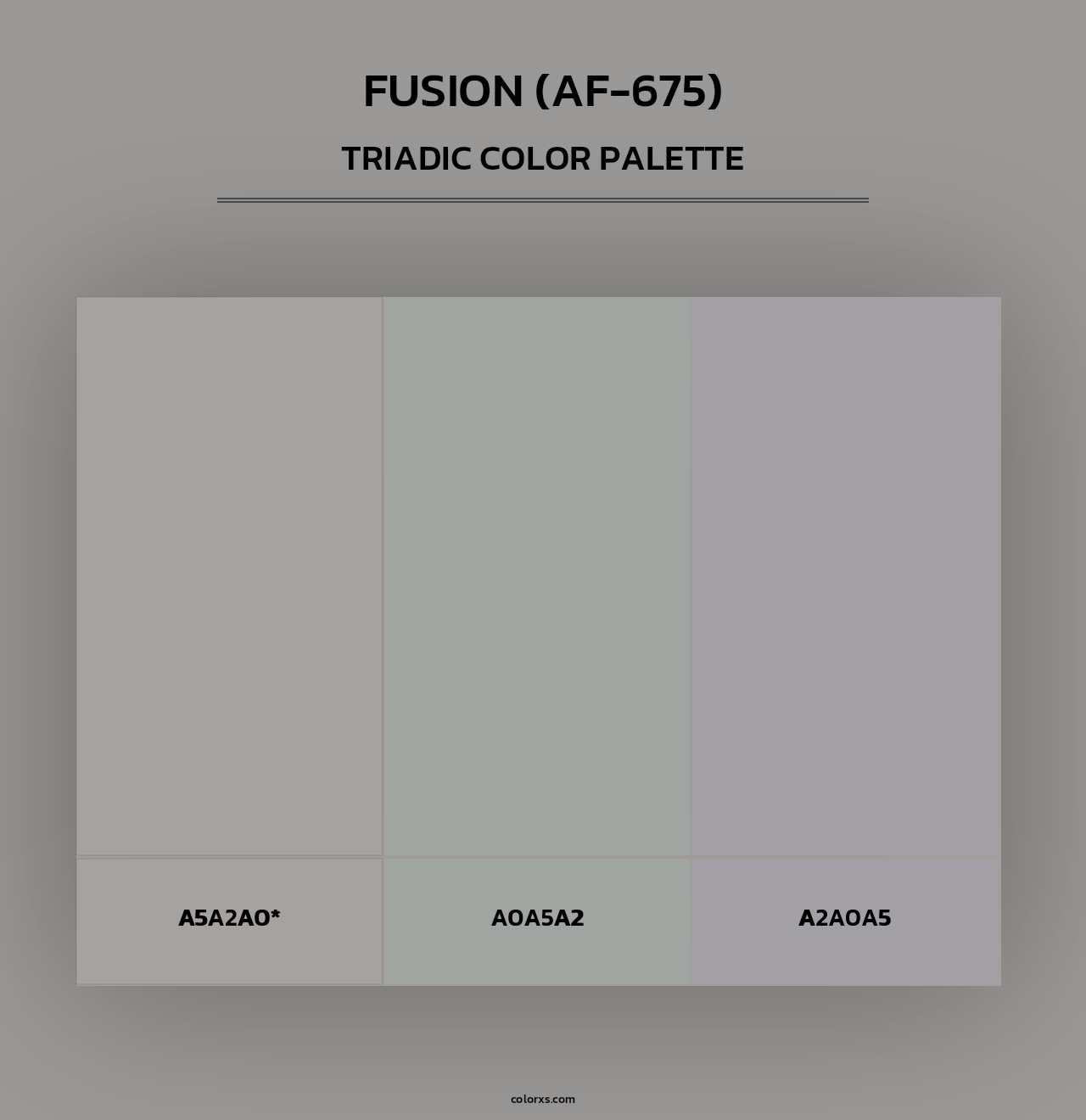 Fusion (AF-675) - Triadic Color Palette