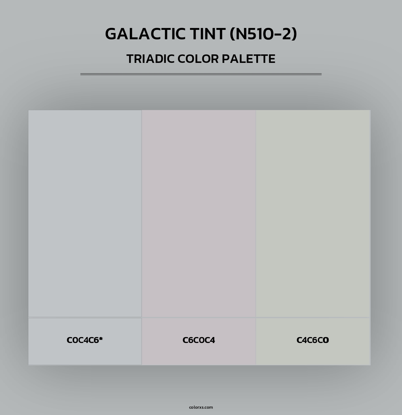 Galactic Tint (N510-2) - Triadic Color Palette