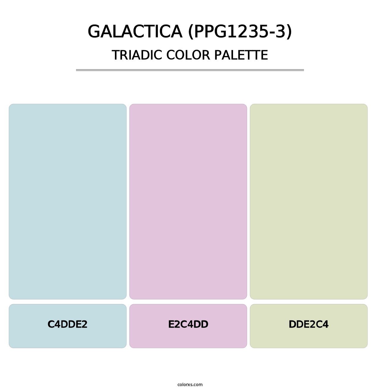 Galactica (PPG1235-3) - Triadic Color Palette