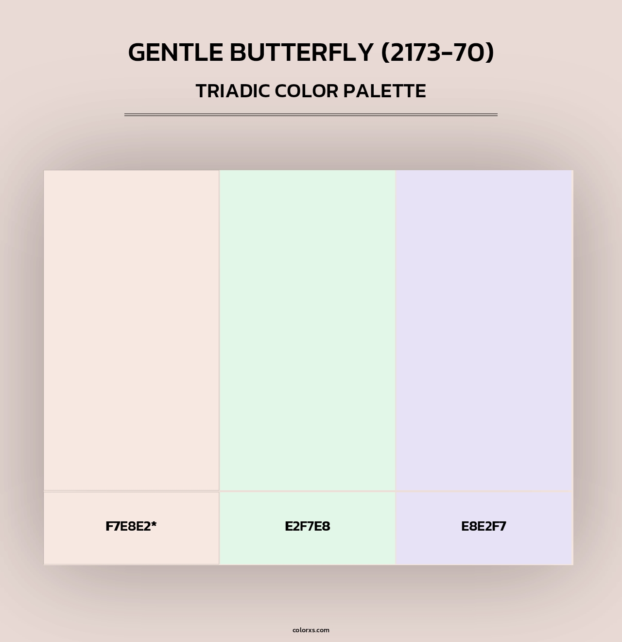 Gentle Butterfly (2173-70) - Triadic Color Palette