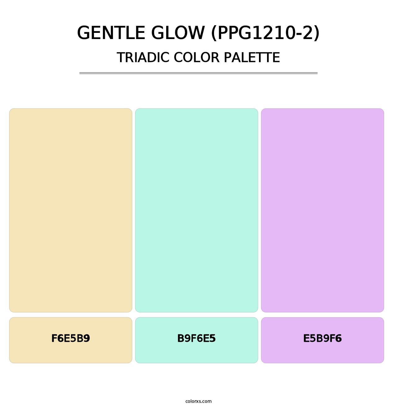 Gentle Glow (PPG1210-2) - Triadic Color Palette