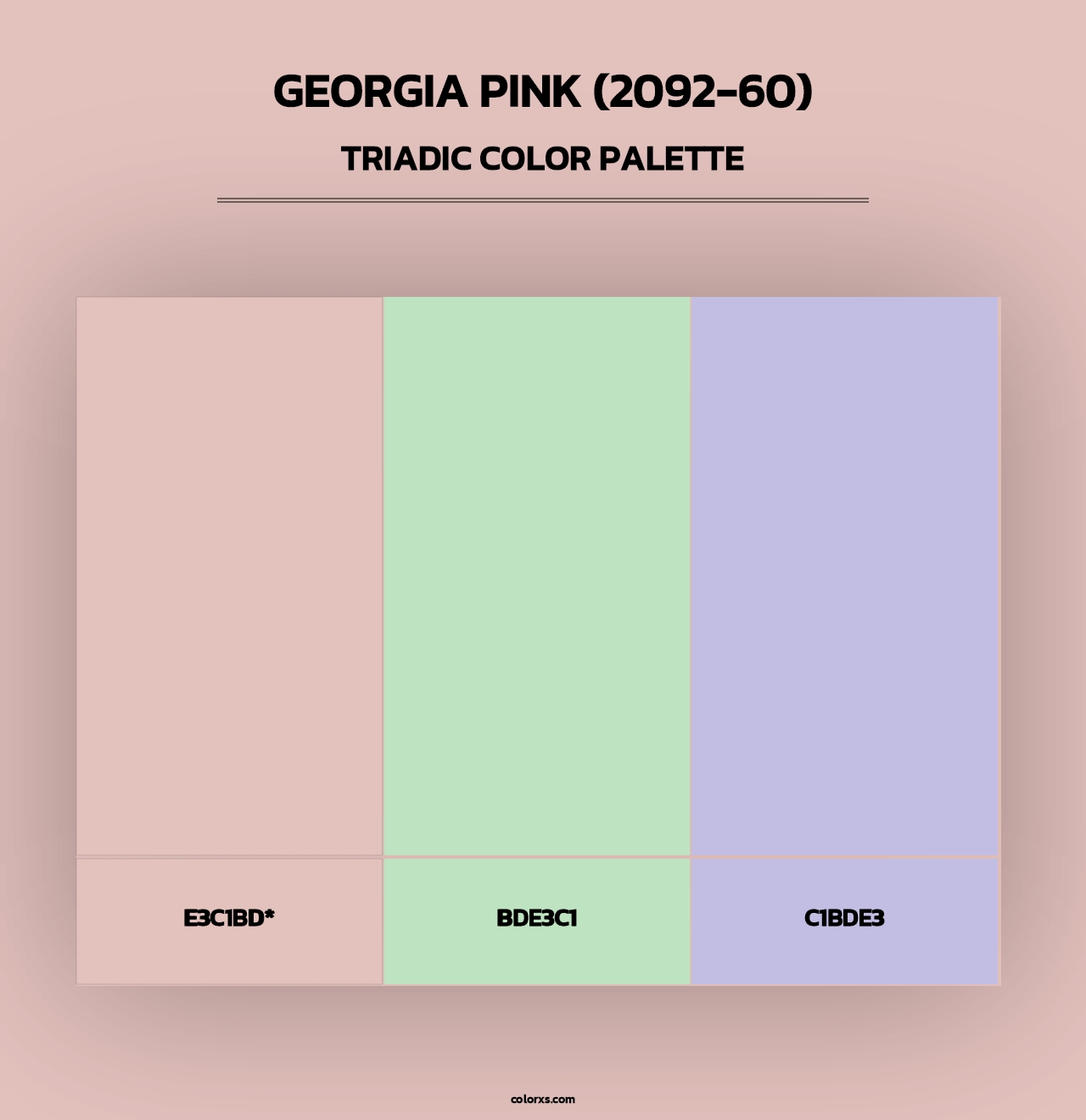 Georgia Pink (2092-60) - Triadic Color Palette