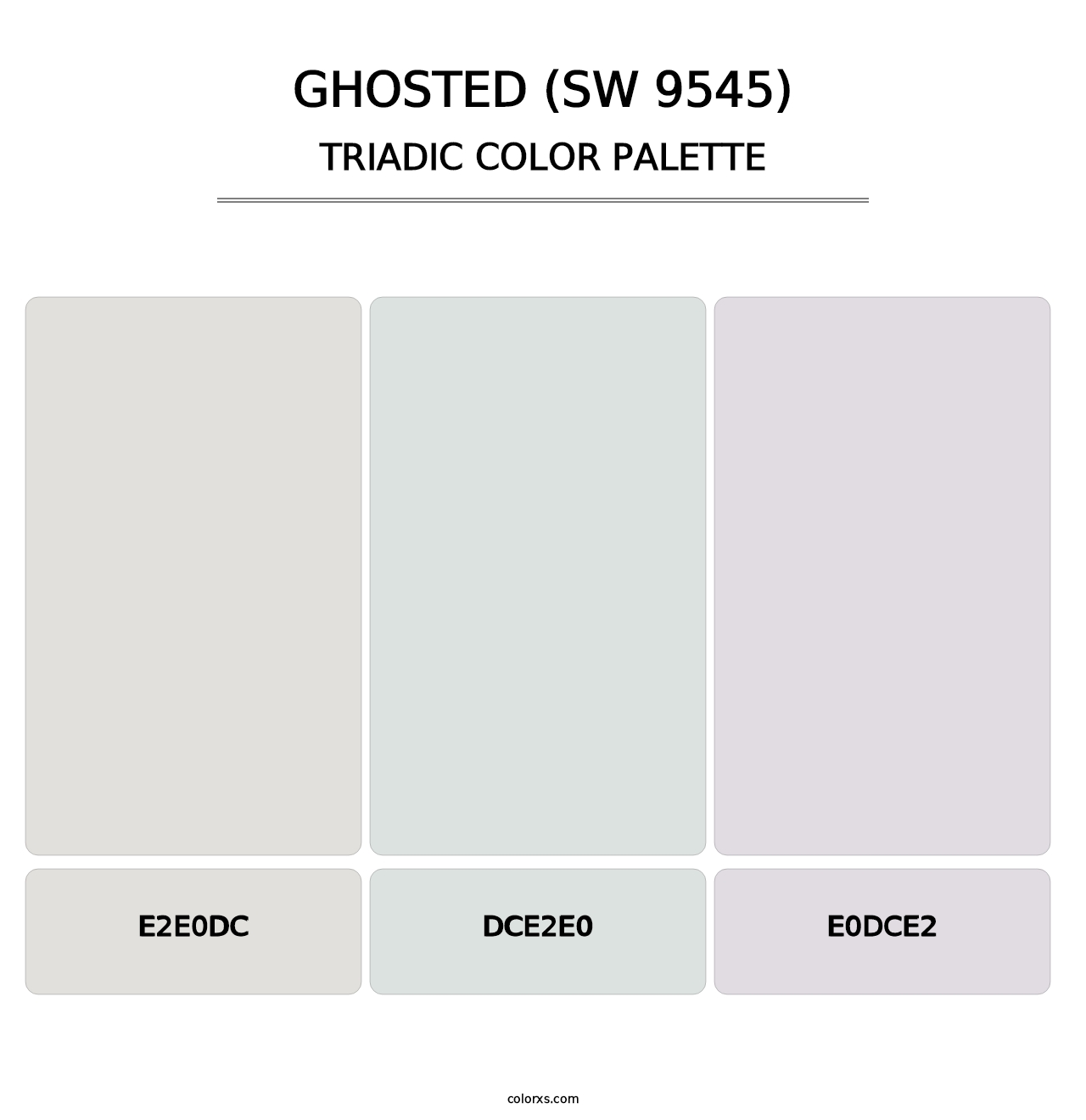 Ghosted (SW 9545) - Triadic Color Palette