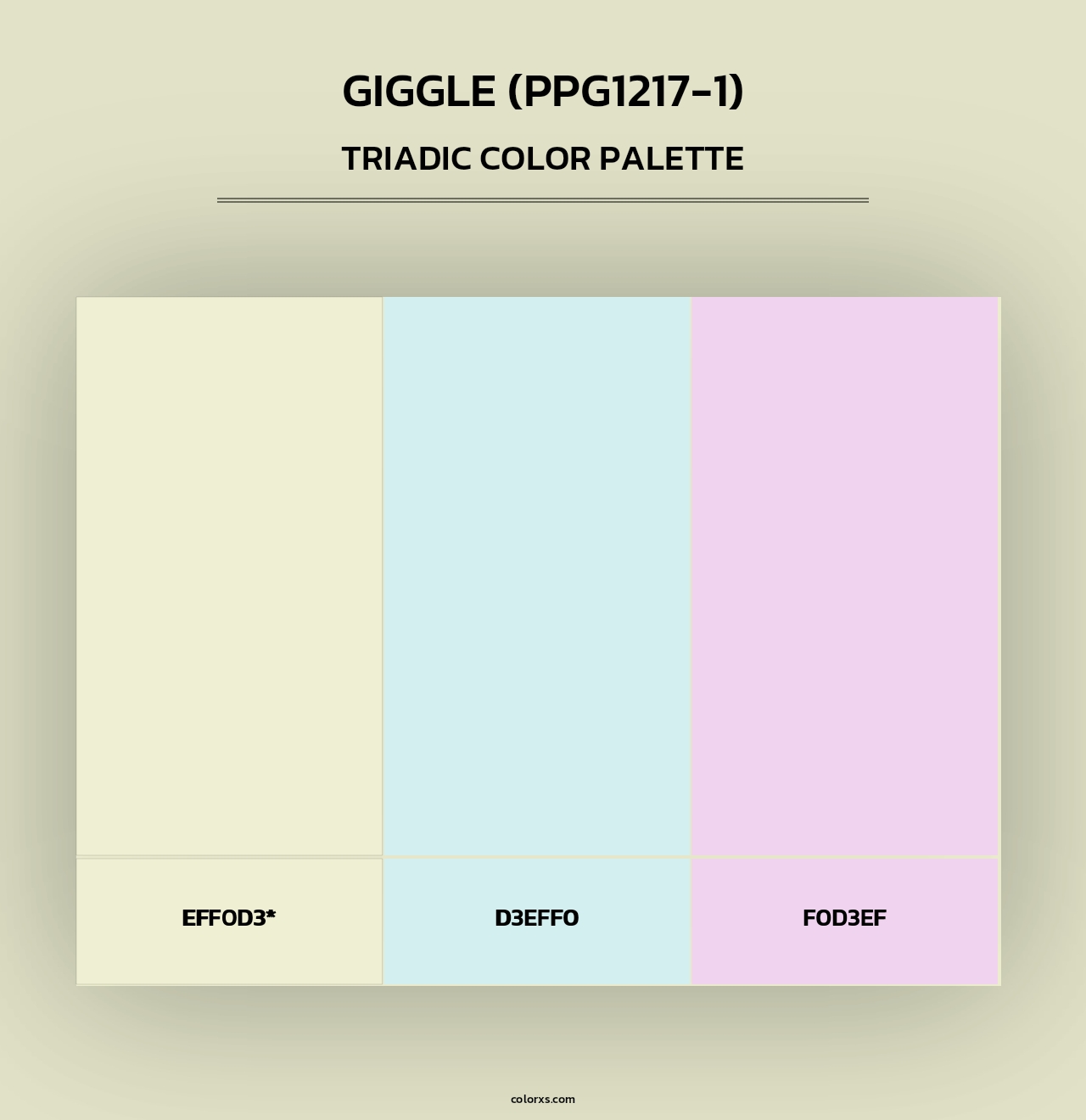 Giggle (PPG1217-1) - Triadic Color Palette