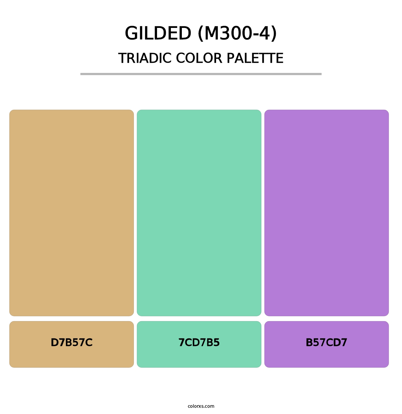 Gilded (M300-4) - Triadic Color Palette