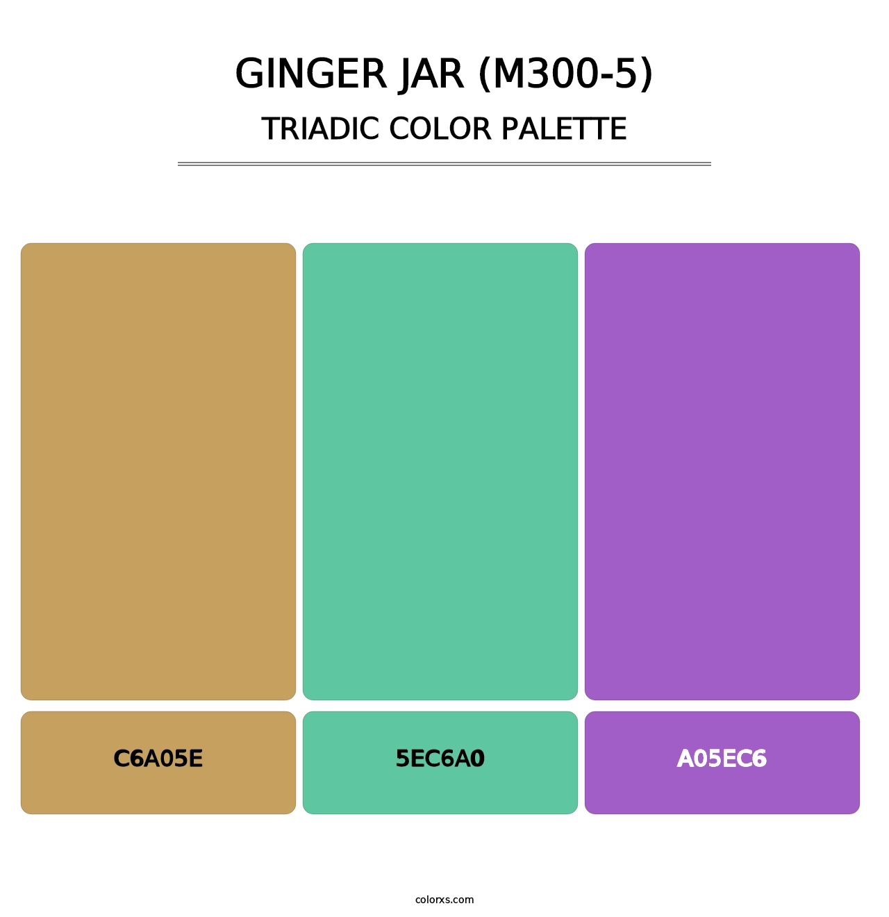 Ginger Jar (M300-5) - Triadic Color Palette