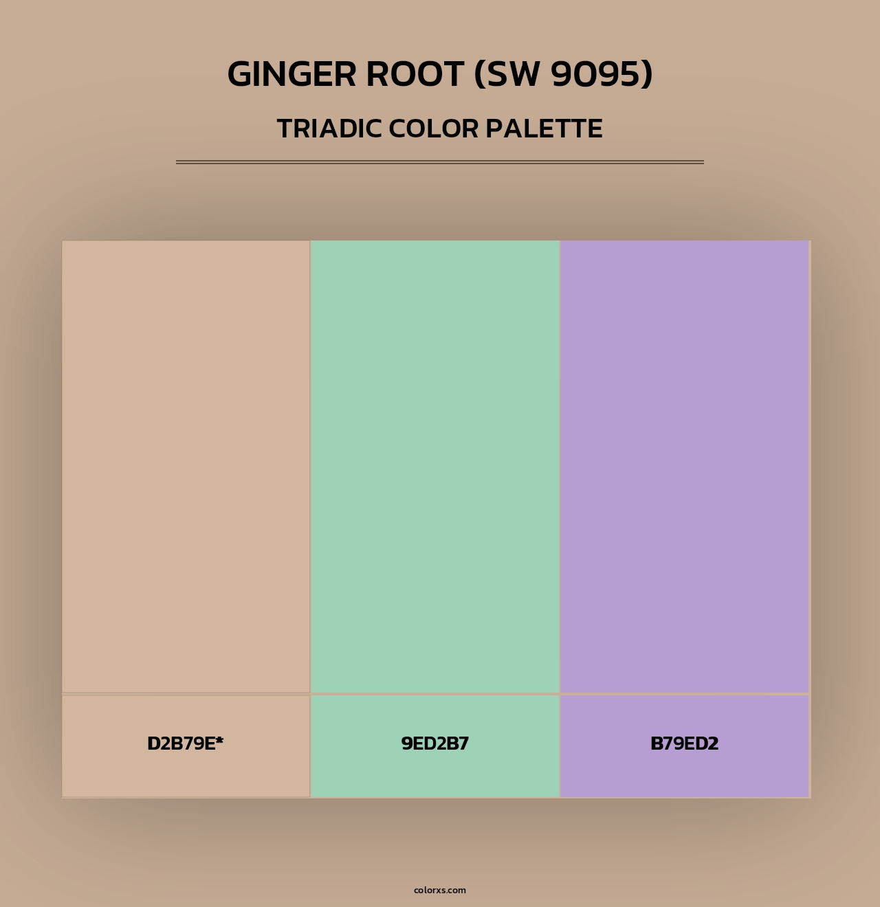 Ginger Root (SW 9095) - Triadic Color Palette
