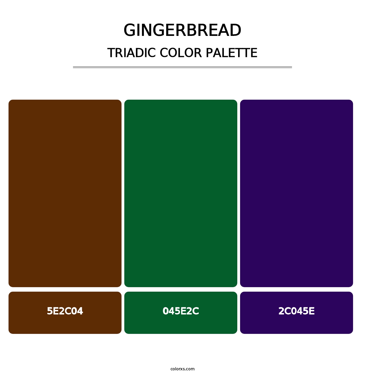 Gingerbread - Triadic Color Palette