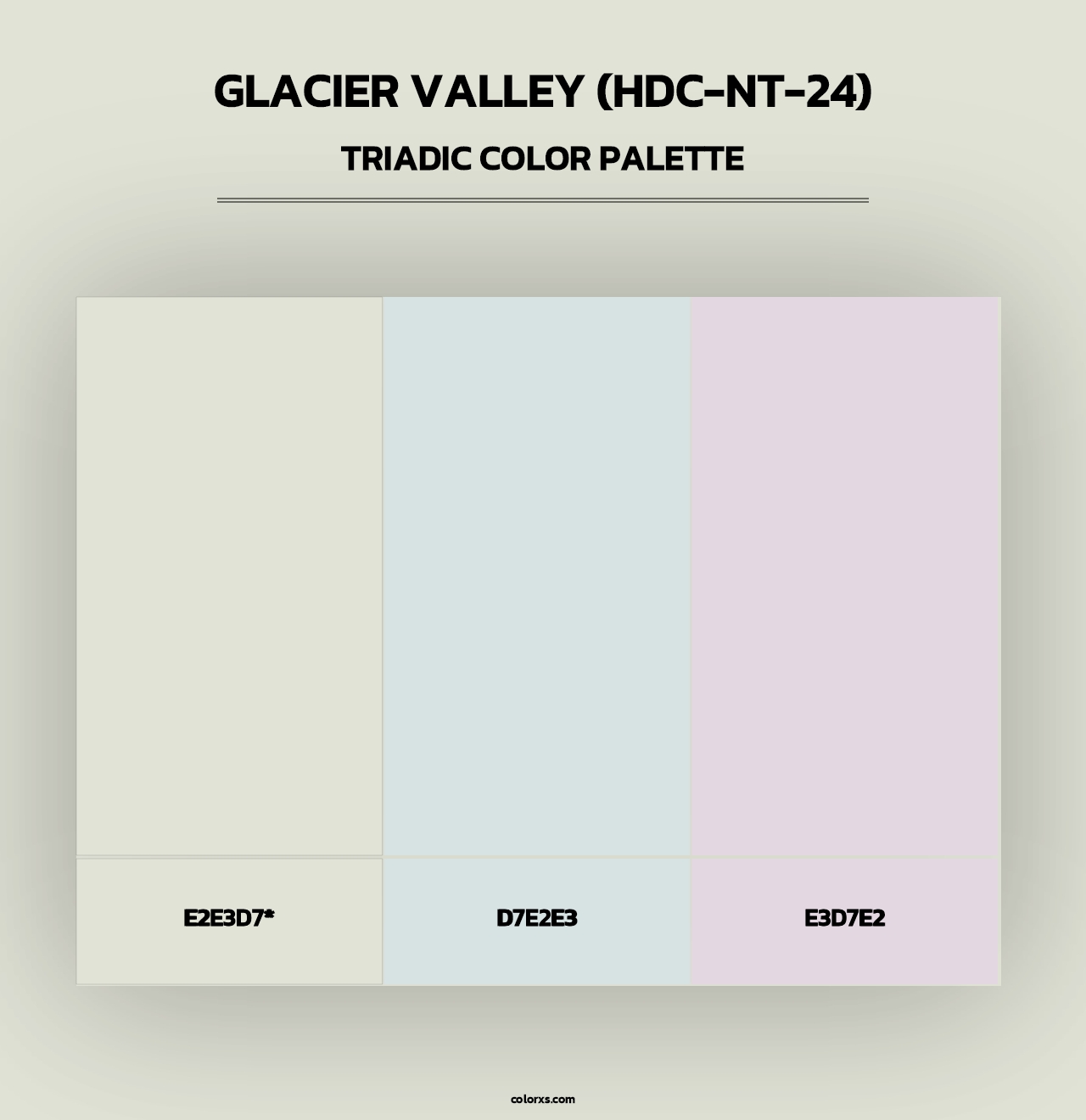 Glacier Valley (HDC-NT-24) - Triadic Color Palette
