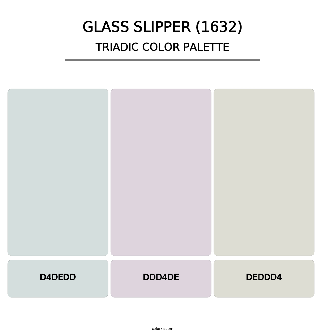 Glass Slipper (1632) - Triadic Color Palette
