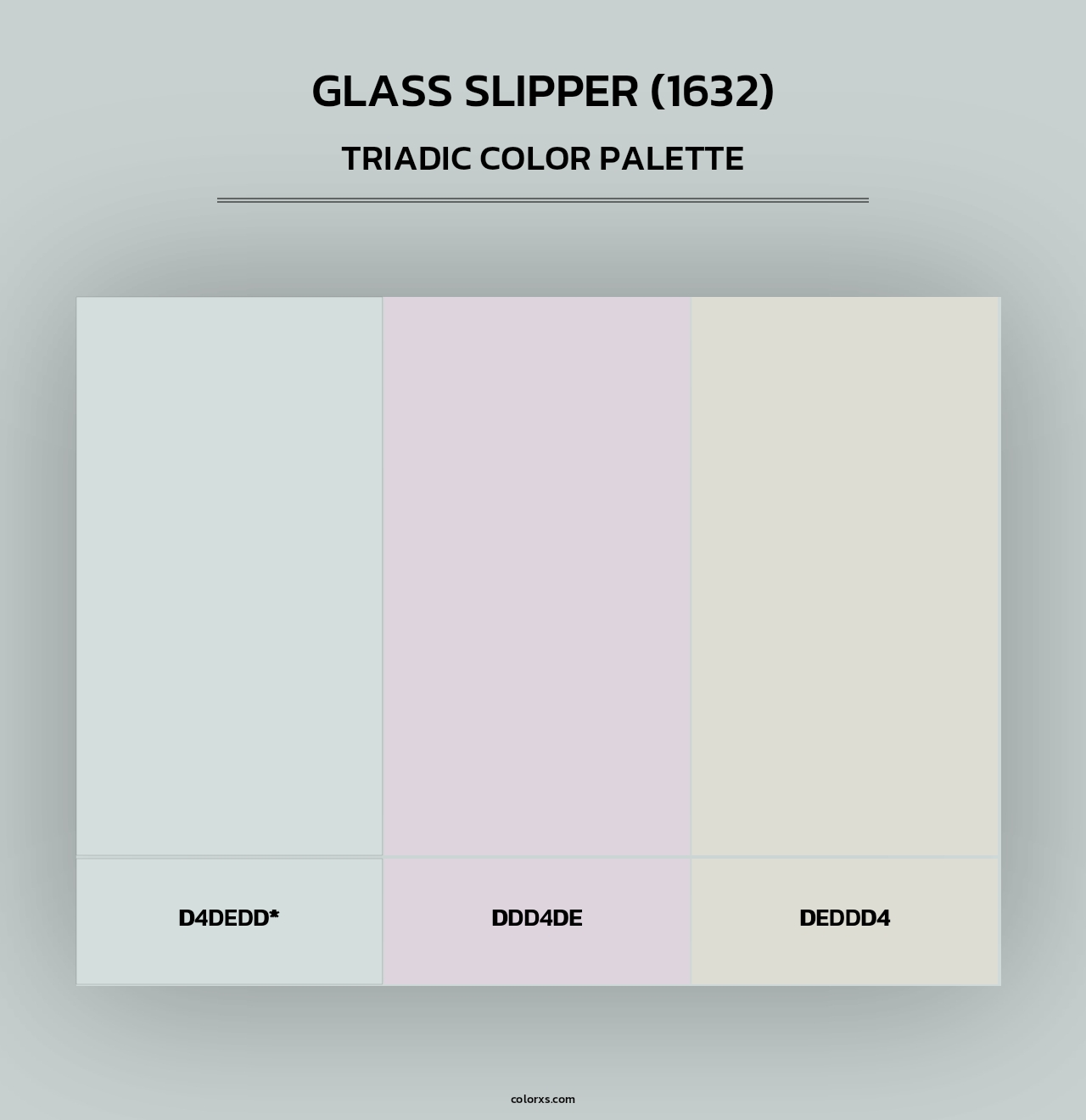 Glass Slipper (1632) - Triadic Color Palette