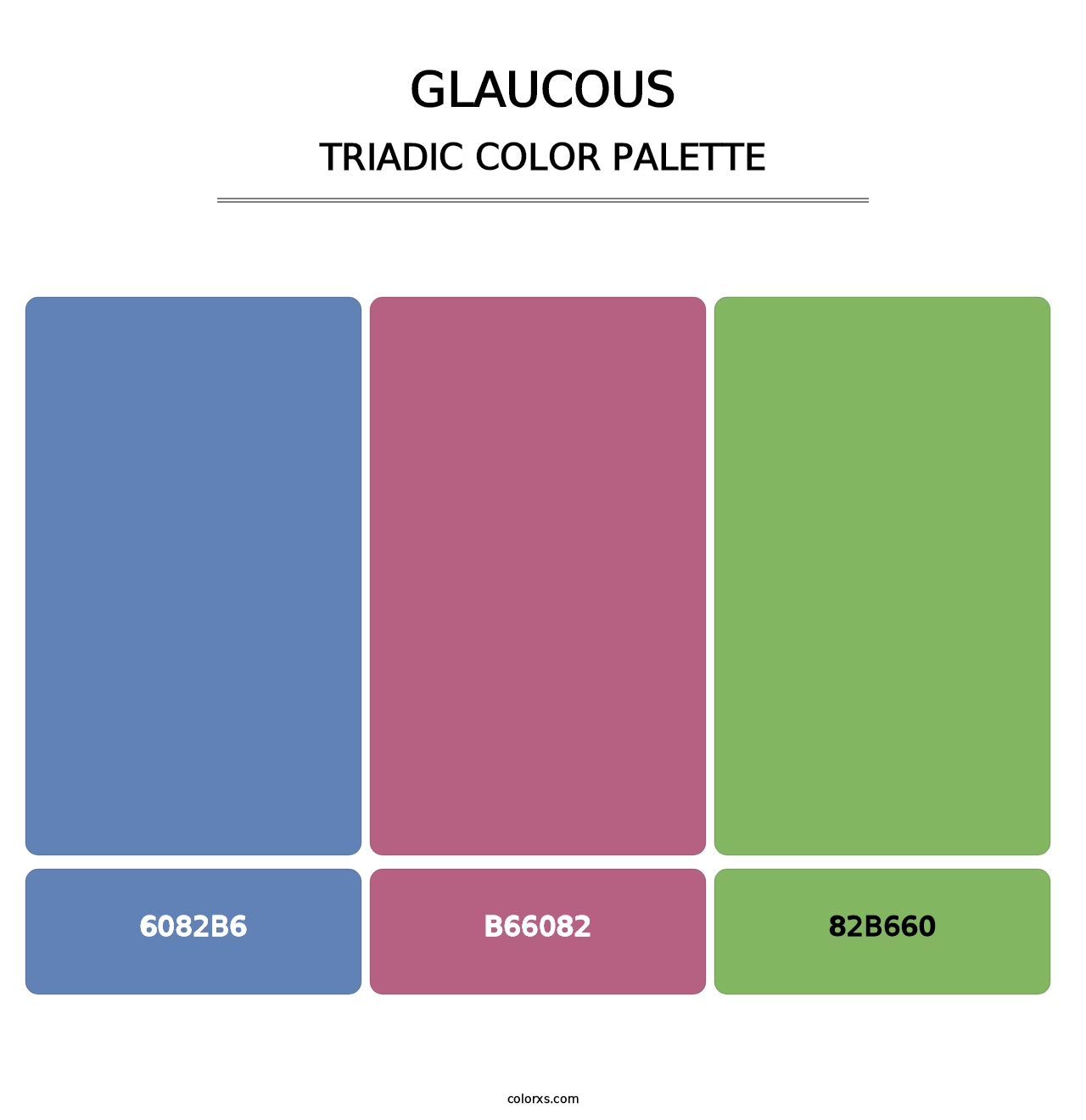 Glaucous - Triadic Color Palette