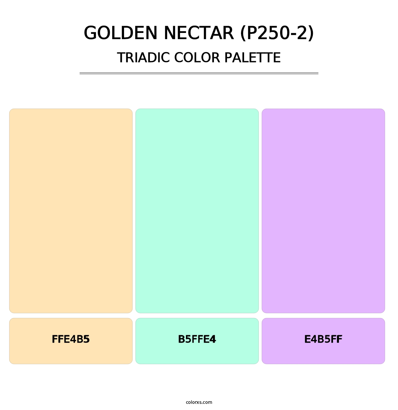 Golden Nectar (P250-2) - Triadic Color Palette
