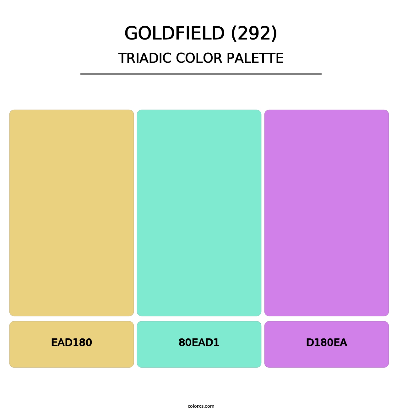 Goldfield (292) - Triadic Color Palette