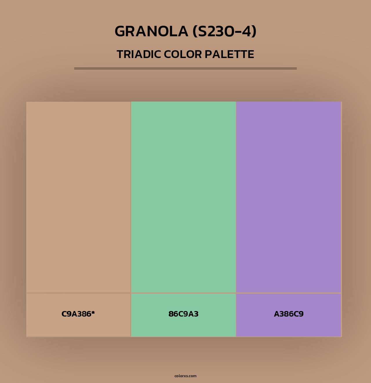 Granola (S230-4) - Triadic Color Palette