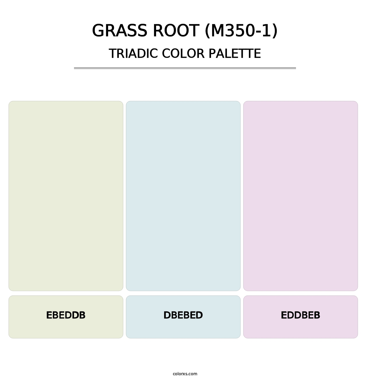 Grass Root (M350-1) - Triadic Color Palette