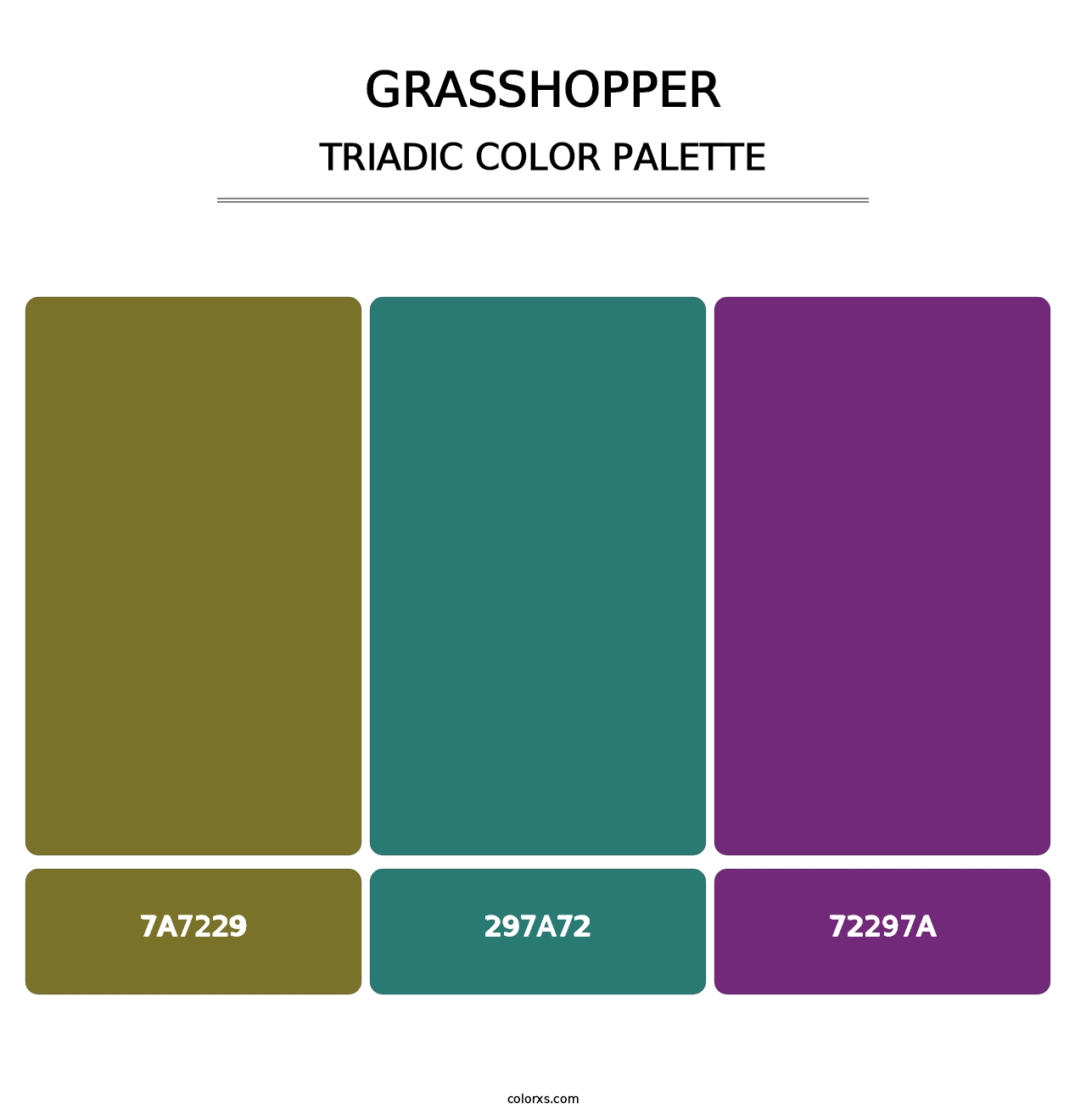 Grasshopper - Triadic Color Palette