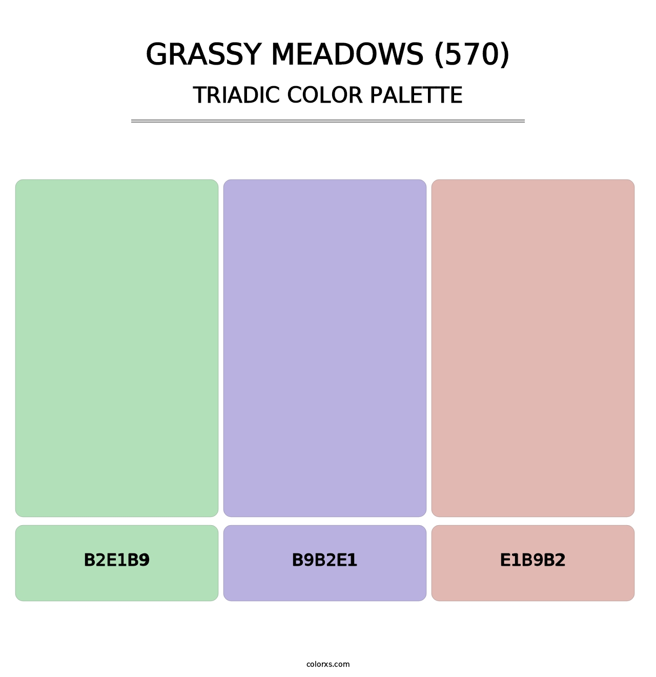 Grassy Meadows (570) - Triadic Color Palette