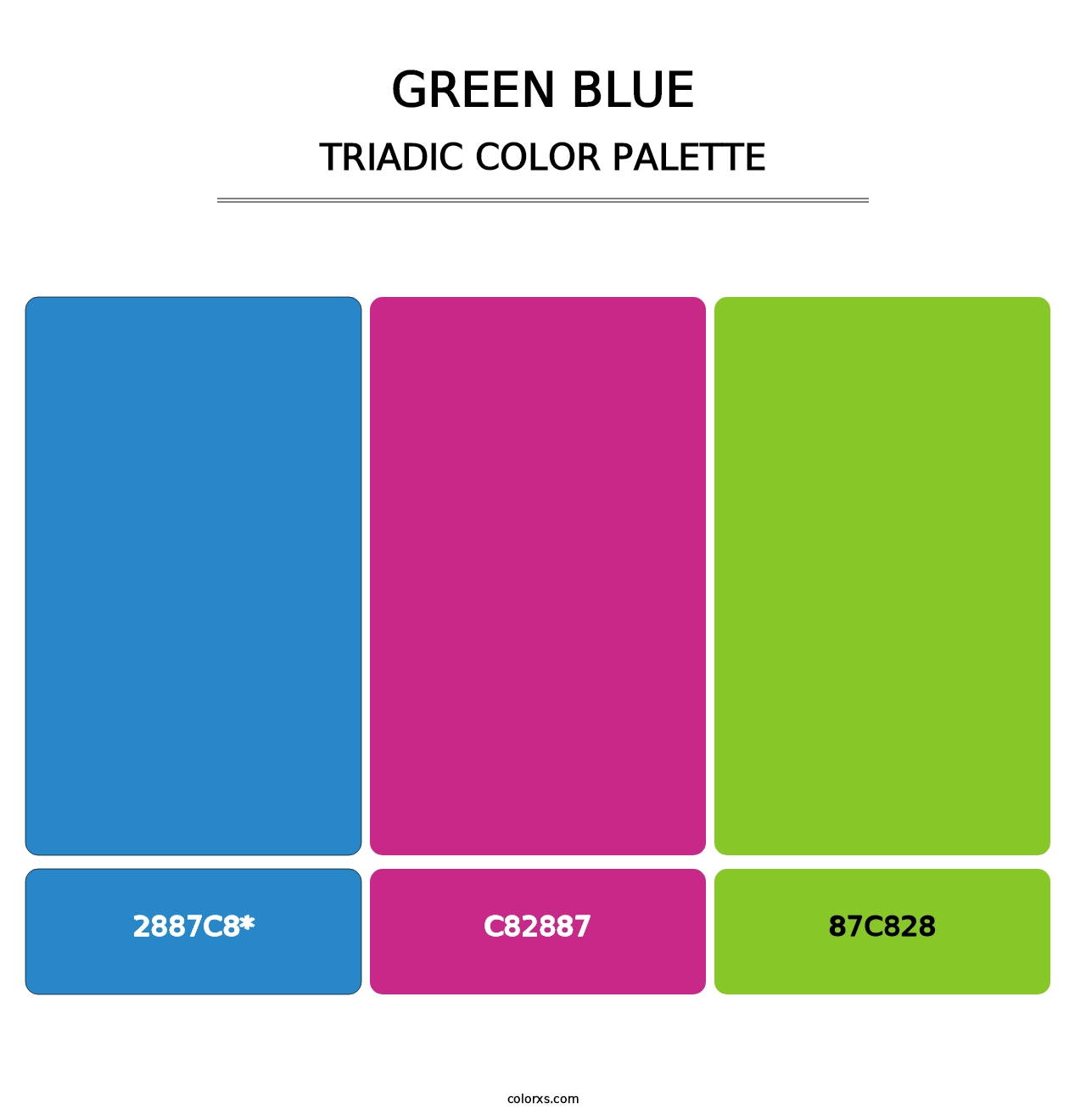 Green Blue - Triadic Color Palette