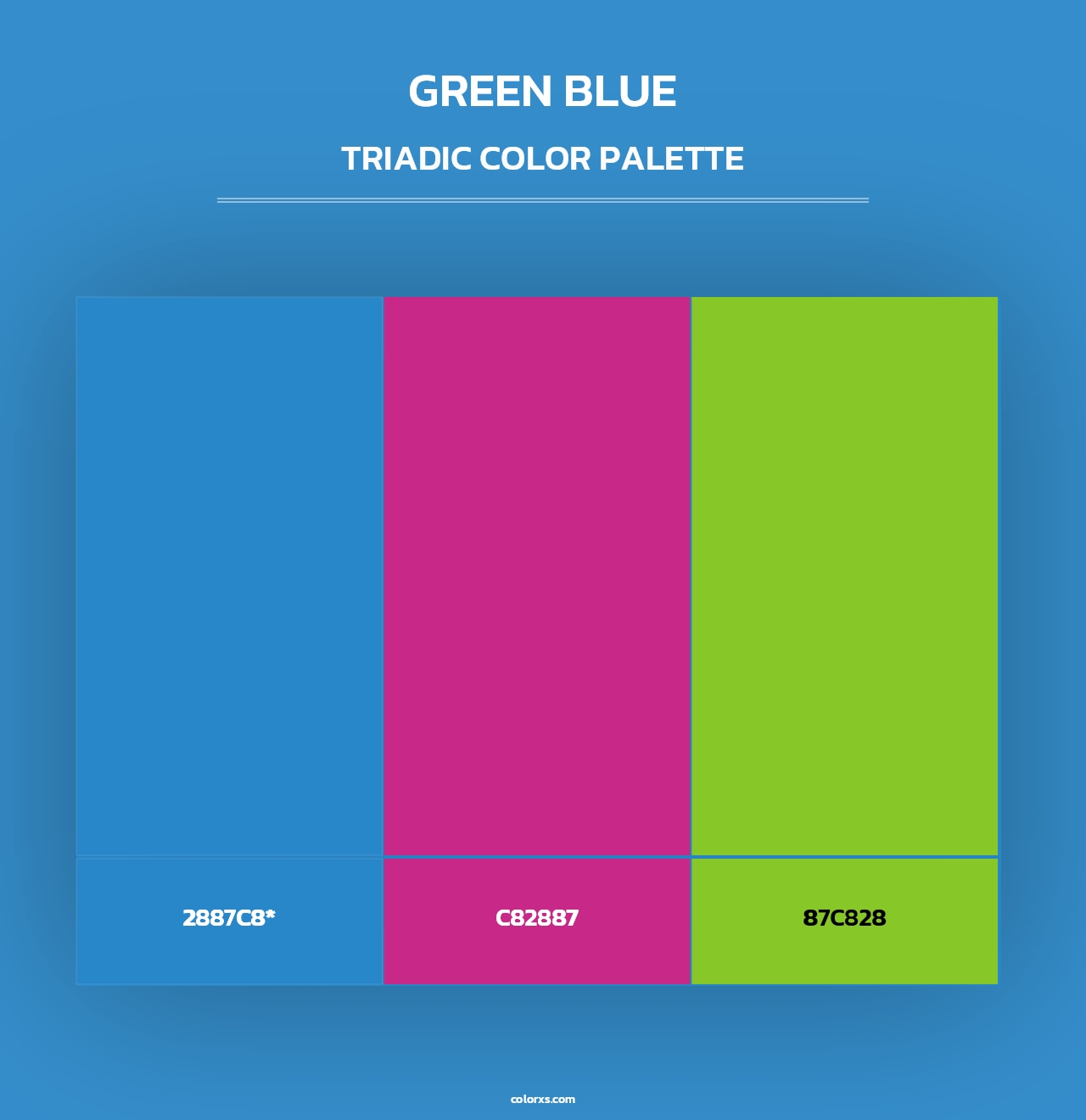 Green Blue - Triadic Color Palette