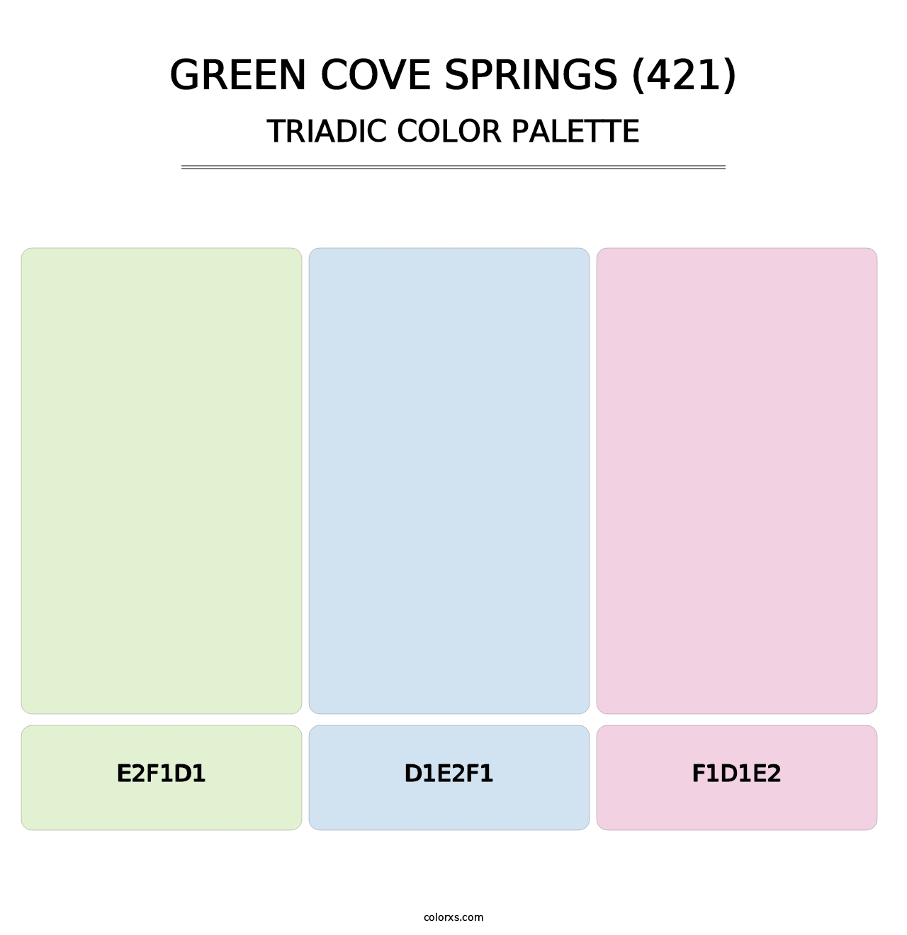 Green Cove Springs (421) - Triadic Color Palette