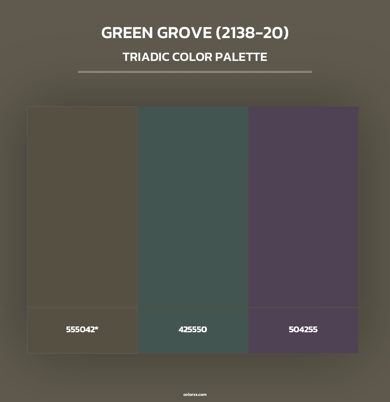 Green Grove (2138-20) - Triadic Color Palette