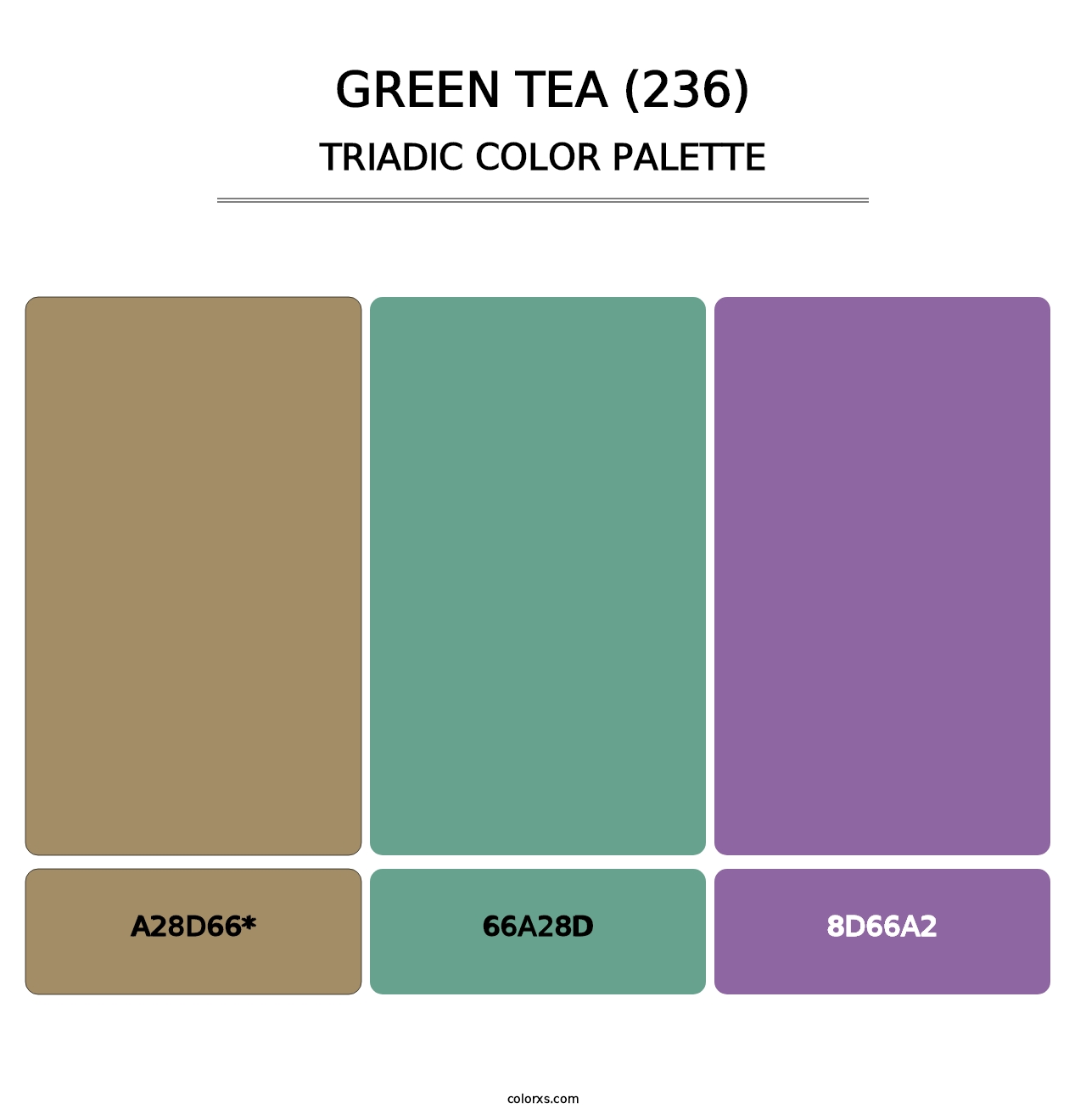 Green Tea (236) - Triadic Color Palette