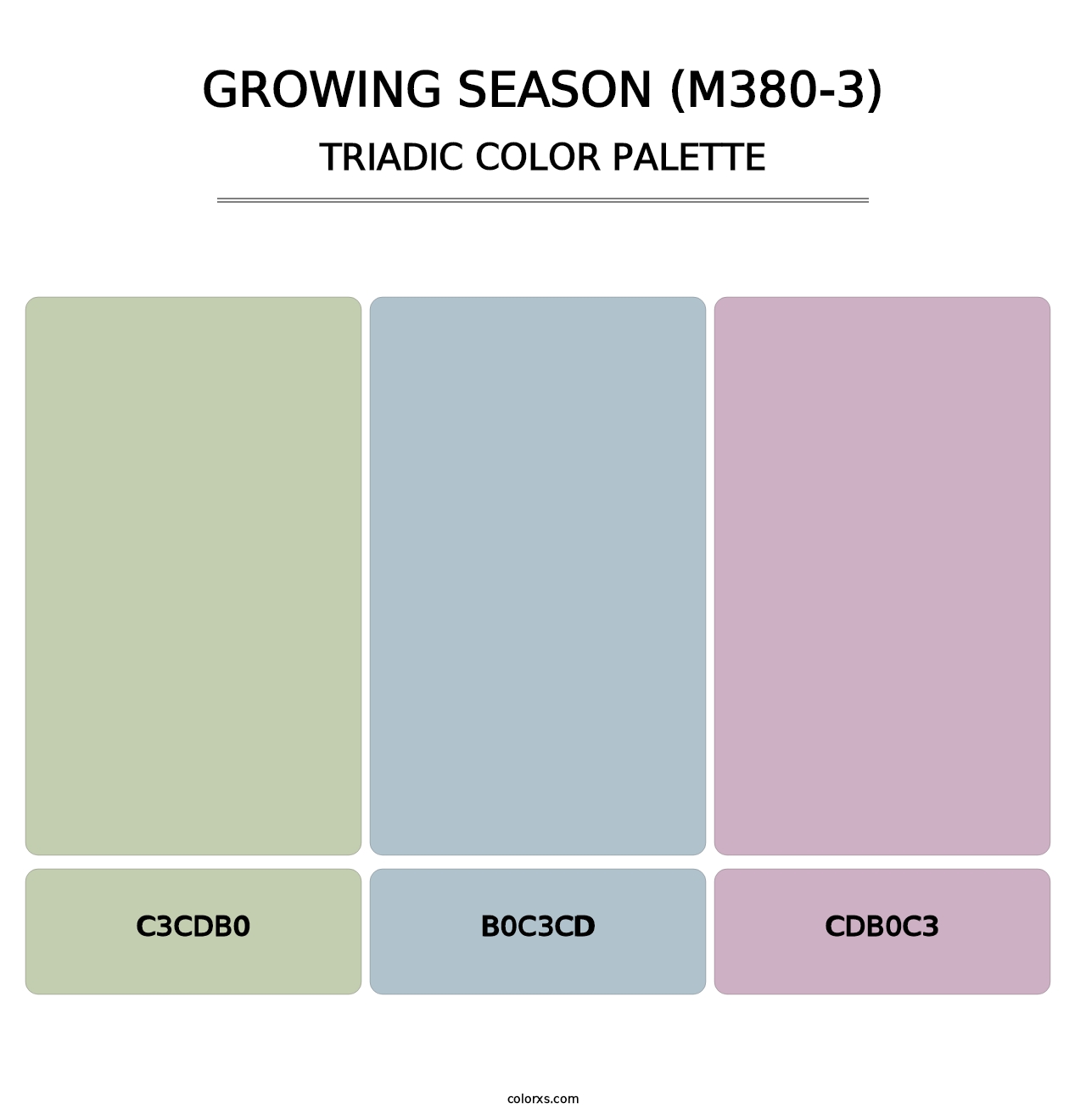 Growing Season (M380-3) - Triadic Color Palette