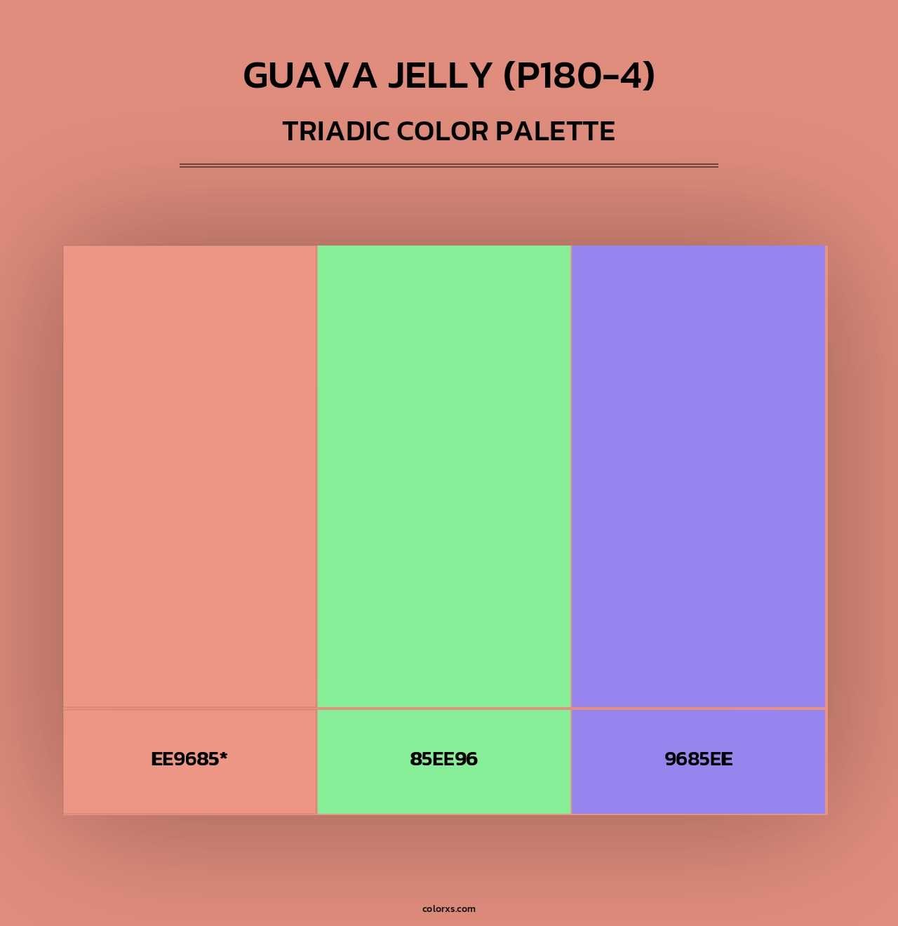Guava Jelly (P180-4) - Triadic Color Palette