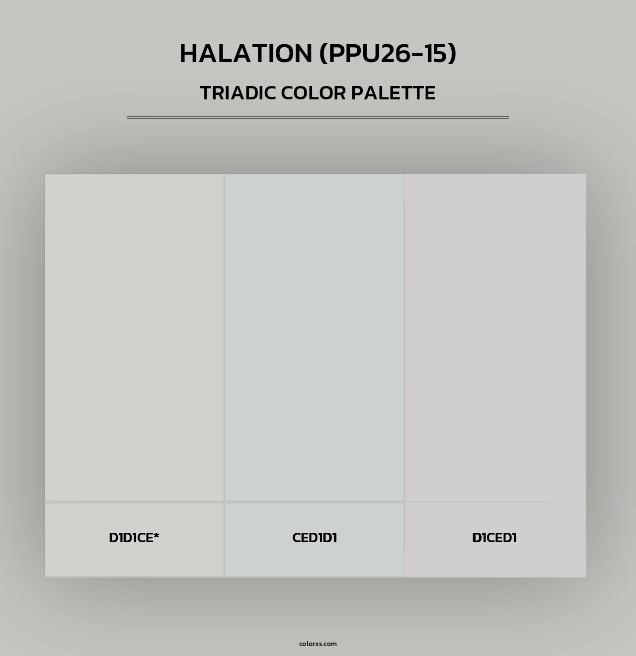 Halation (PPU26-15) - Triadic Color Palette