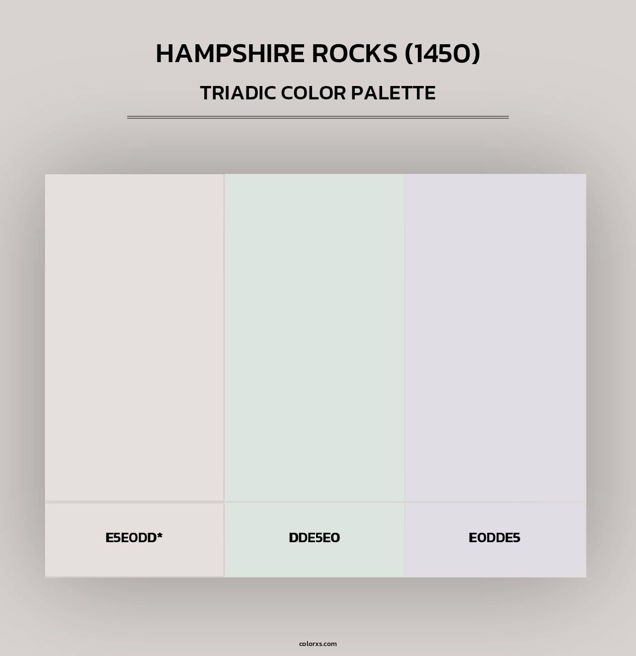 Hampshire Rocks (1450) - Triadic Color Palette