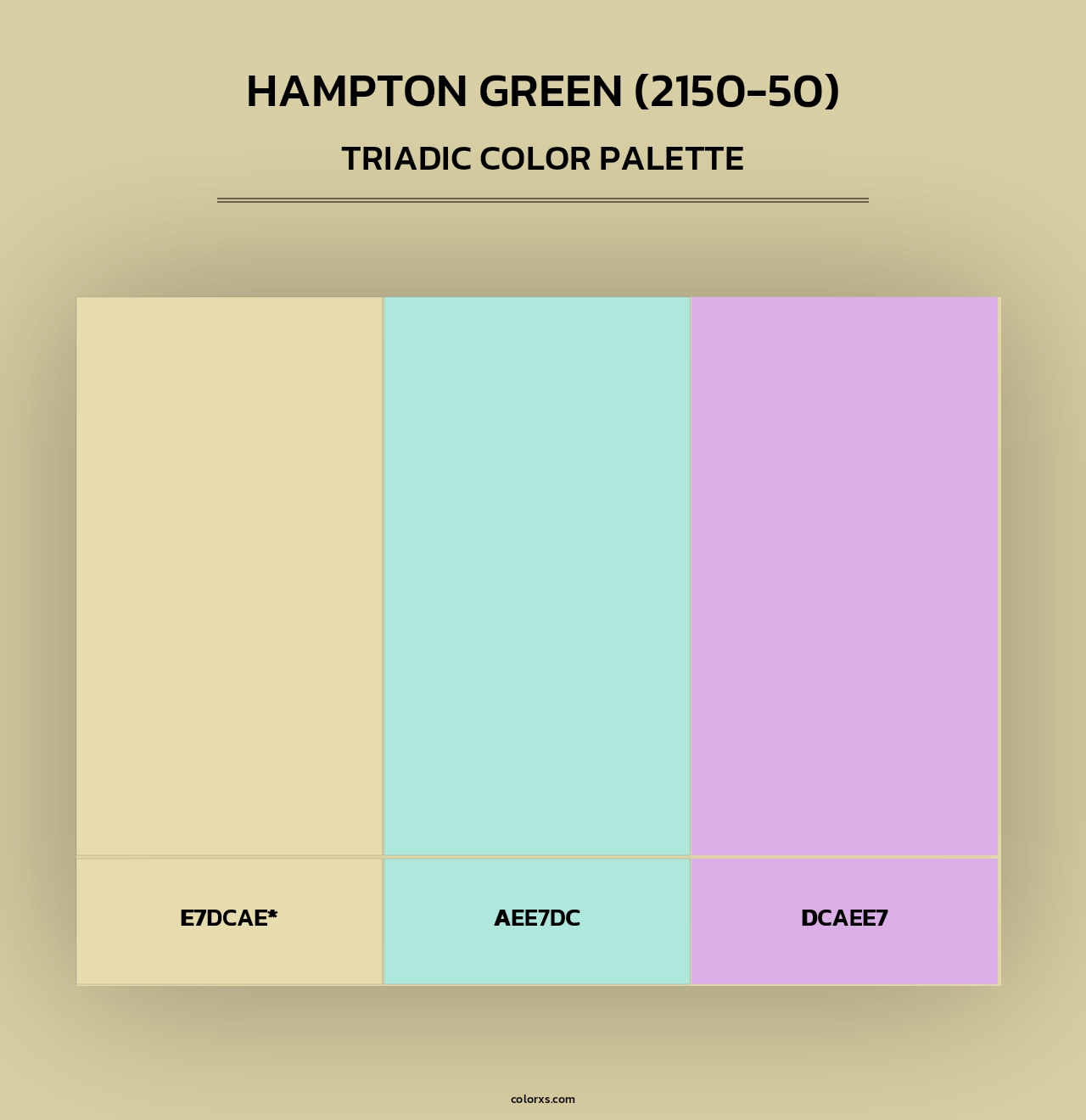 Hampton Green (2150-50) - Triadic Color Palette