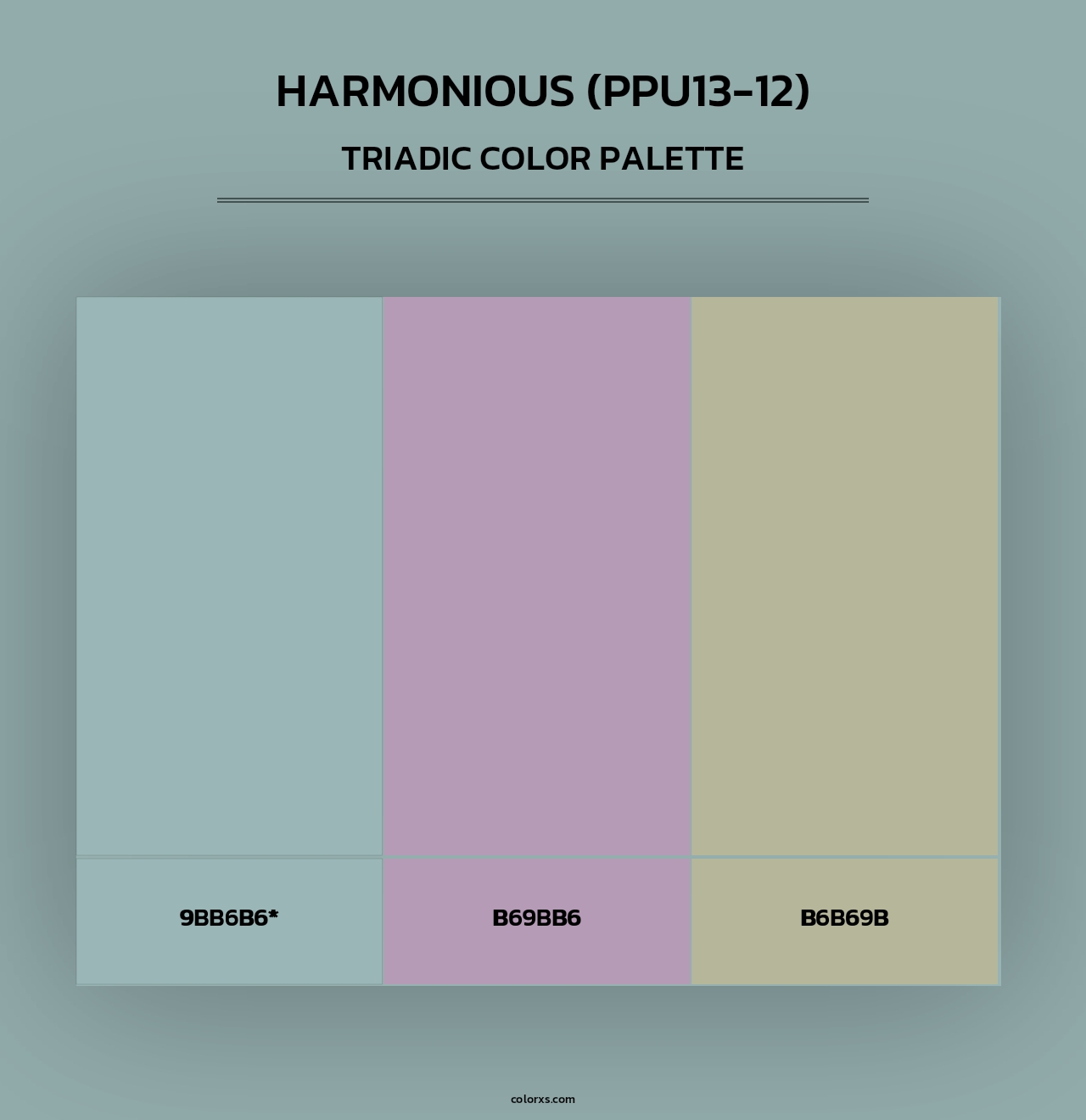 Harmonious (PPU13-12) - Triadic Color Palette