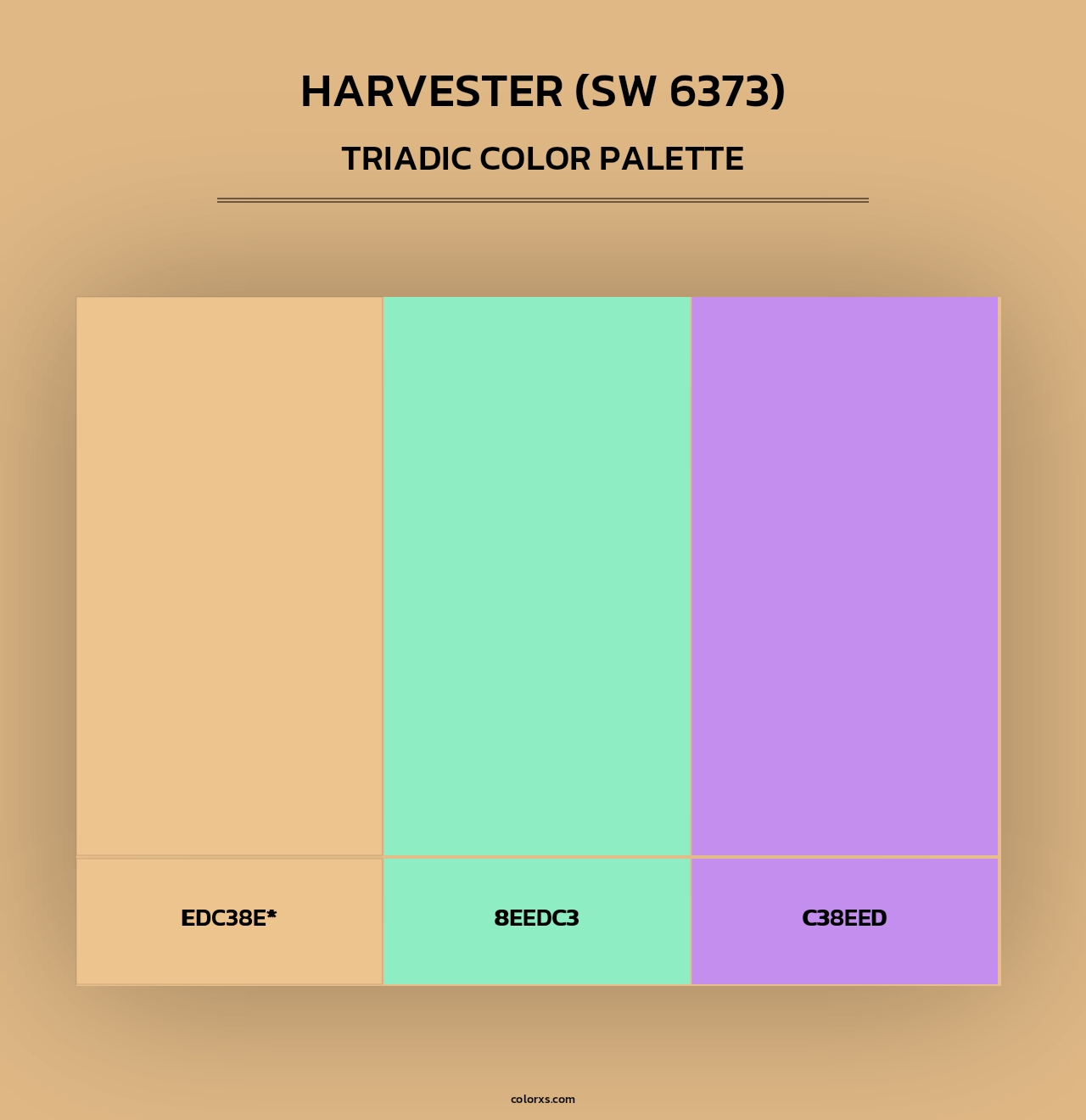 Harvester (SW 6373) - Triadic Color Palette
