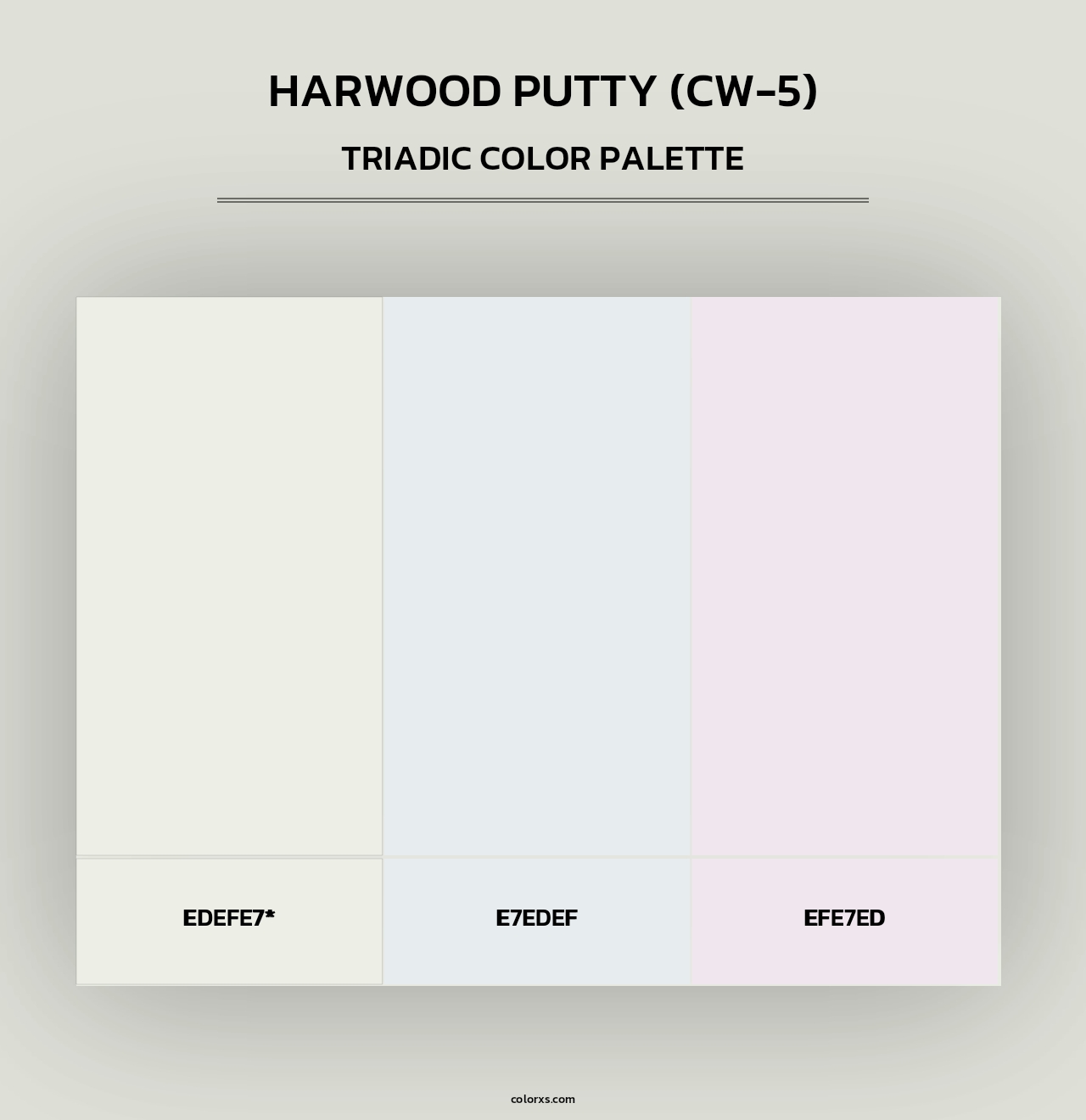 Harwood Putty (CW-5) - Triadic Color Palette
