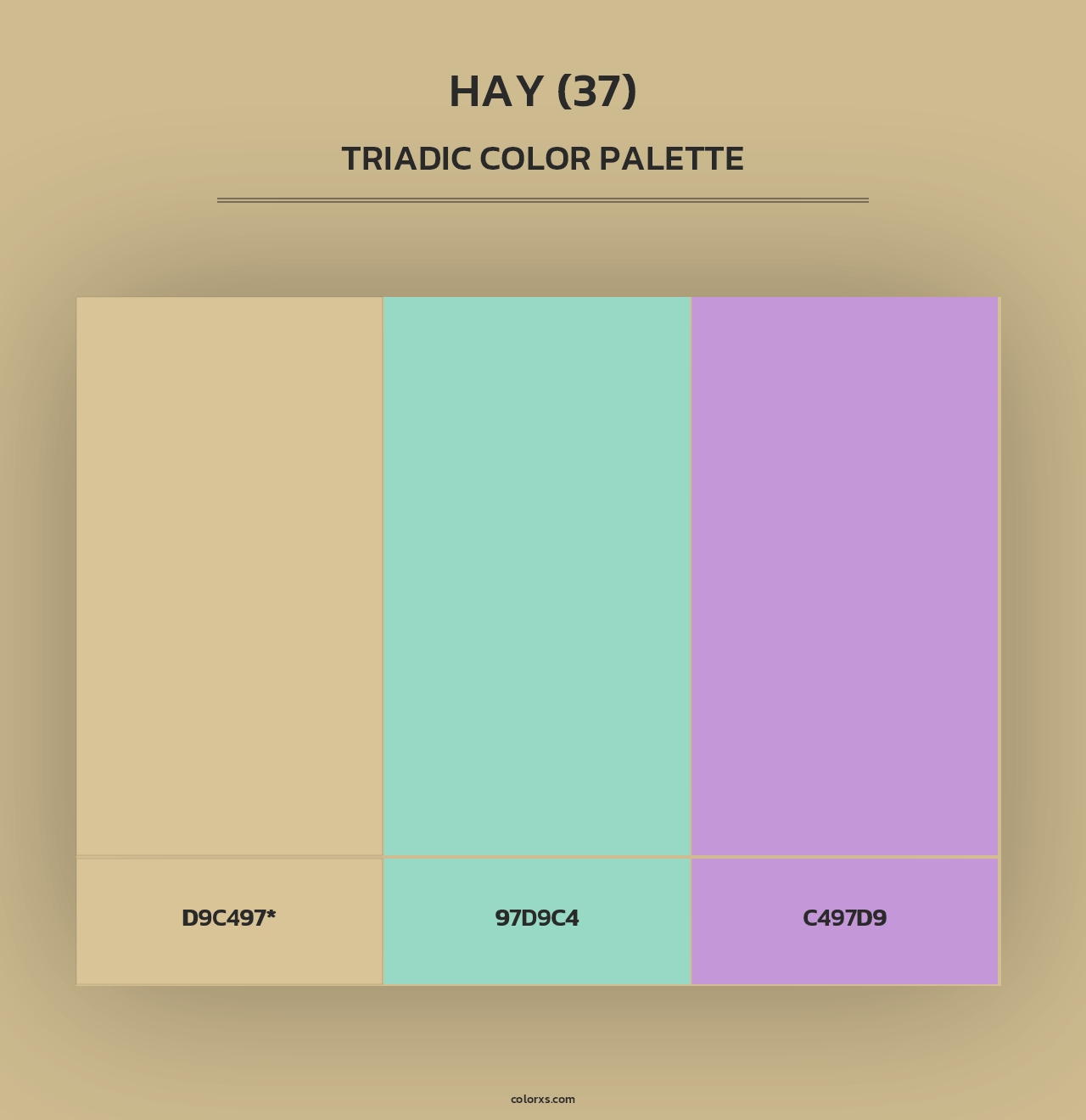 Hay (37) - Triadic Color Palette