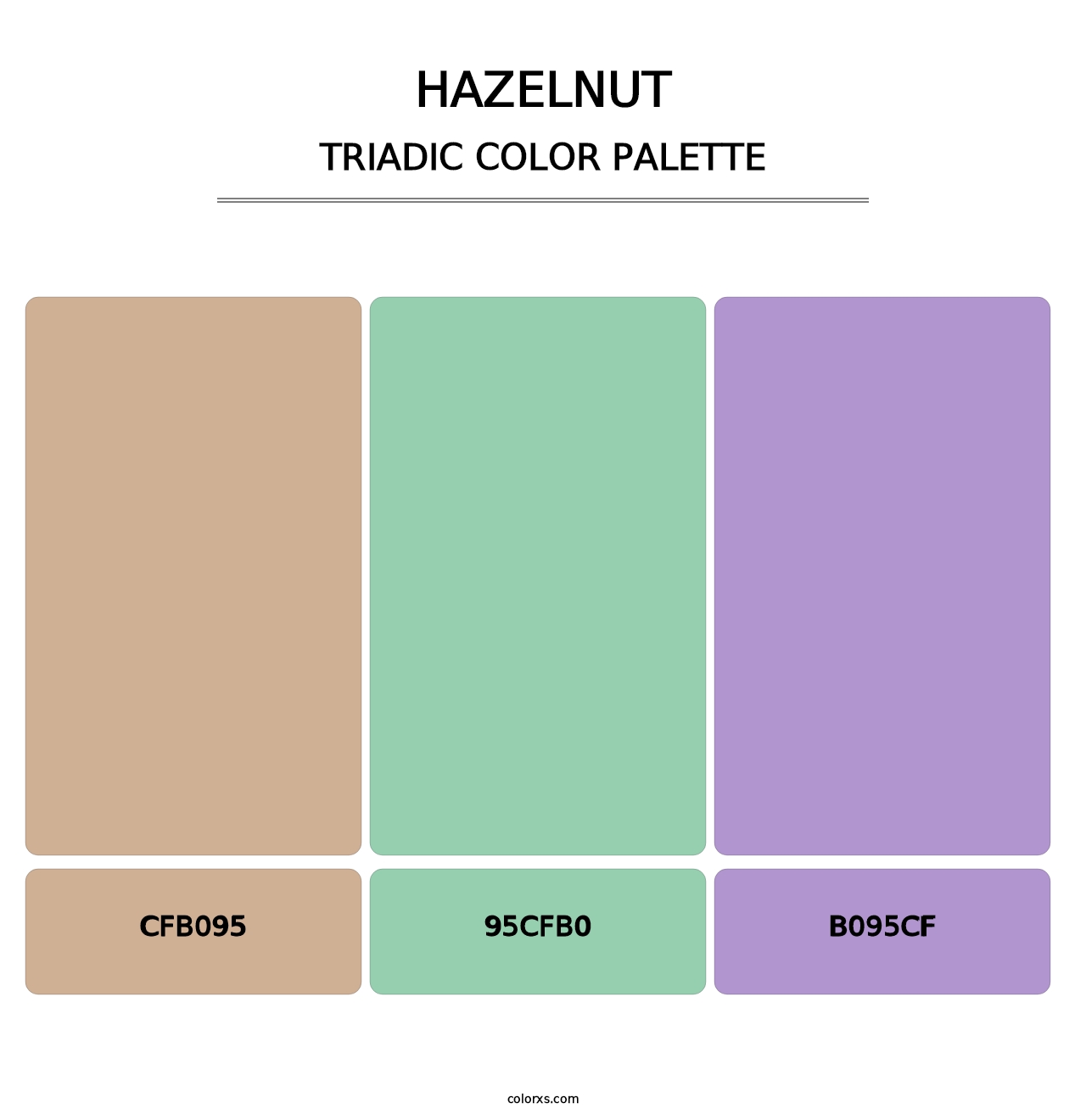 Hazelnut - Triadic Color Palette
