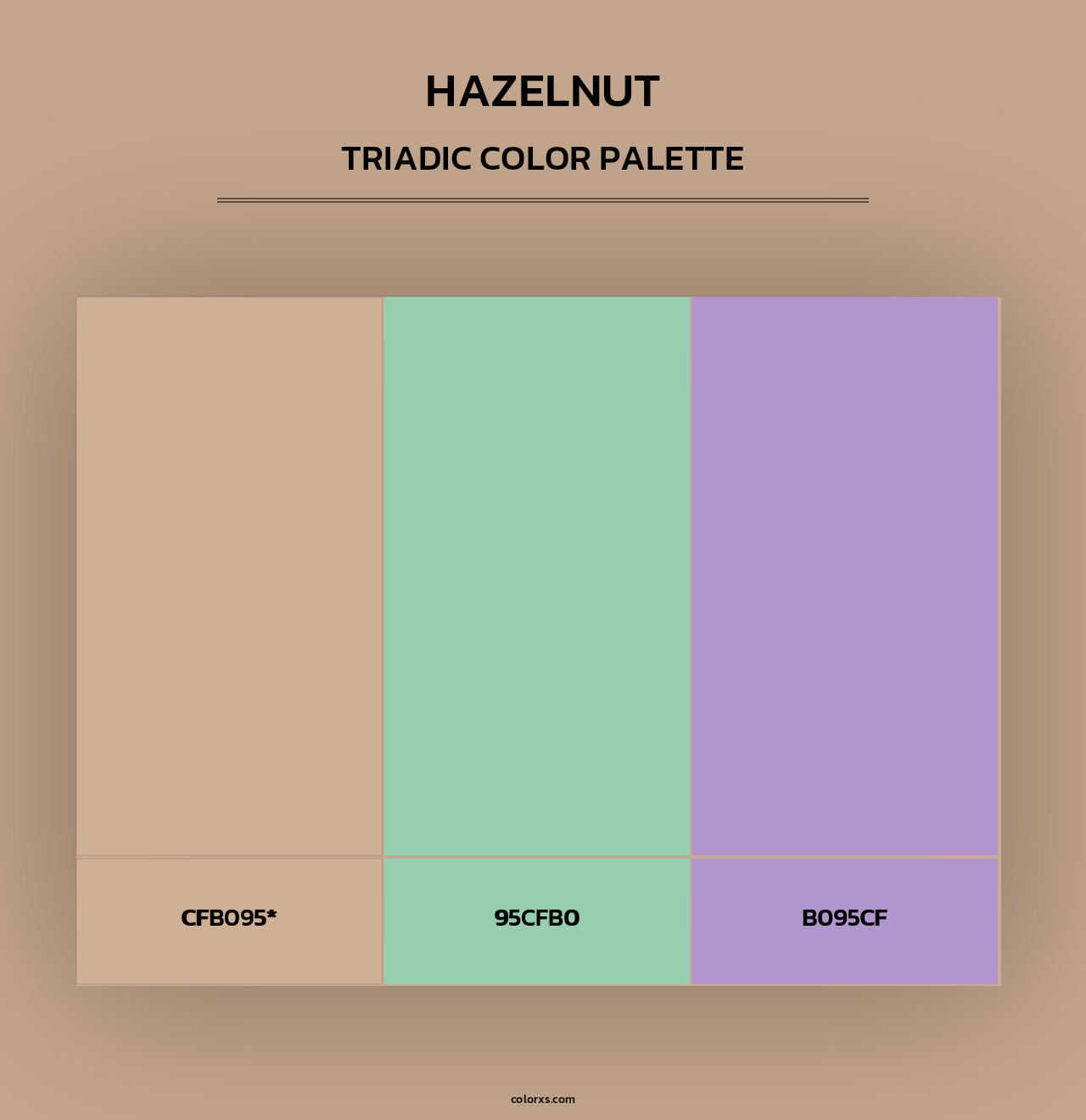 Hazelnut - Triadic Color Palette