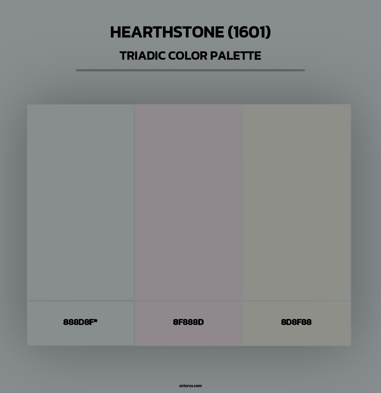 Hearthstone (1601) - Triadic Color Palette
