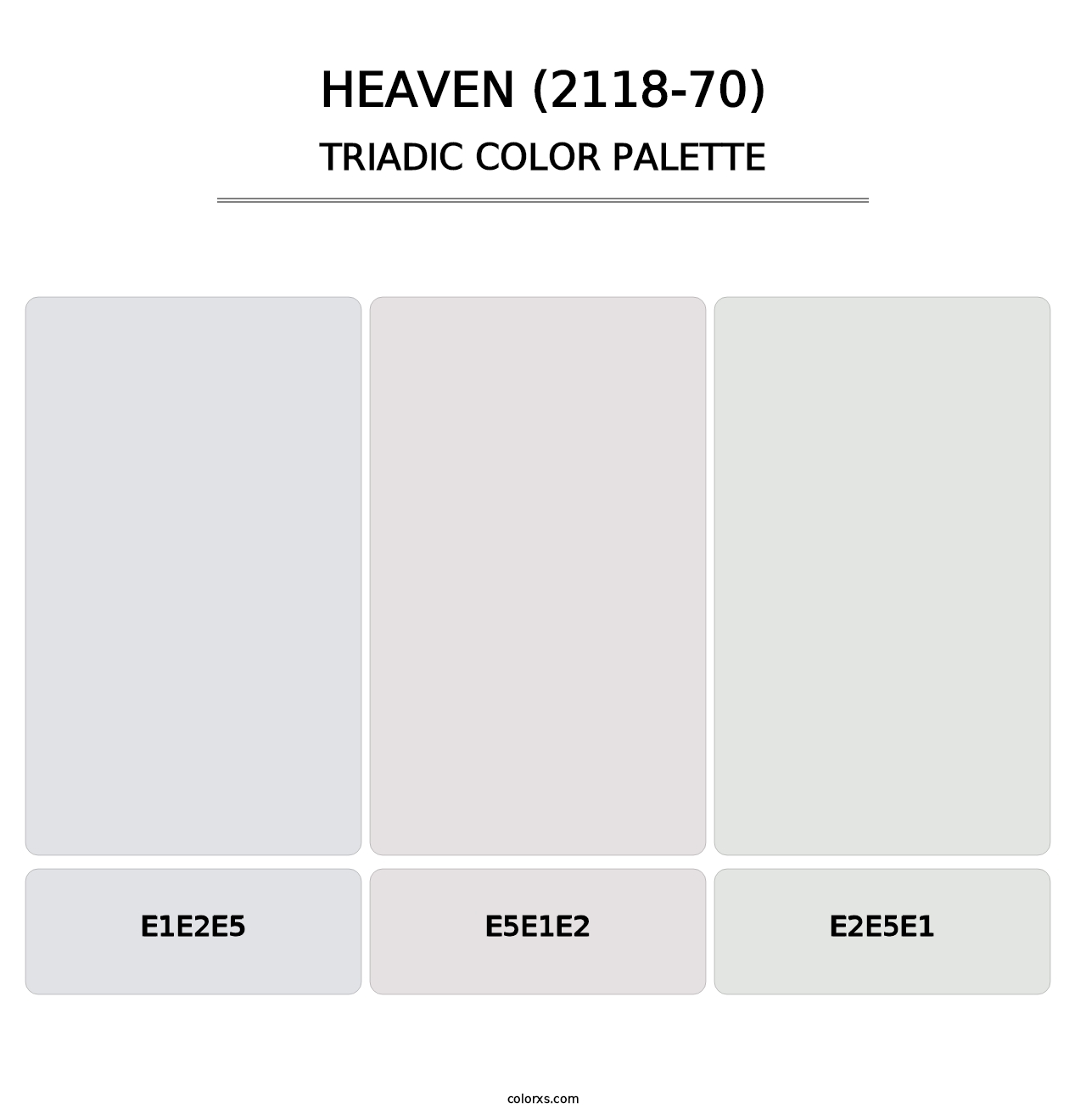 Heaven (2118-70) - Triadic Color Palette