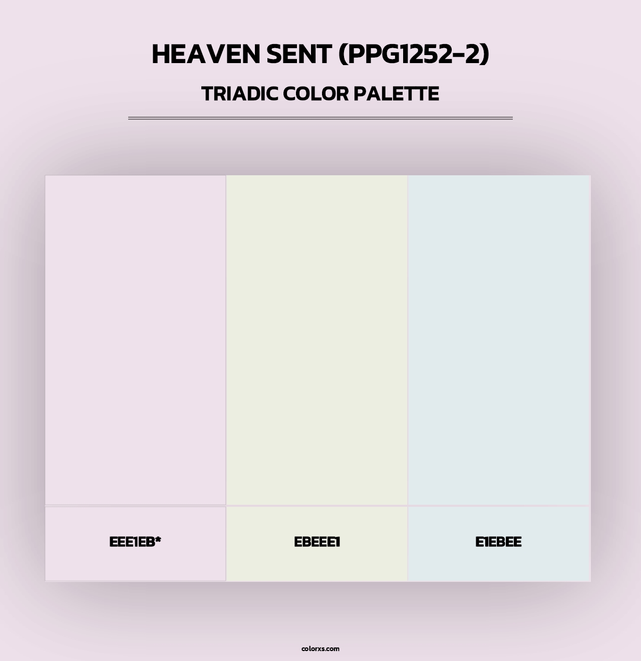 Heaven Sent (PPG1252-2) - Triadic Color Palette