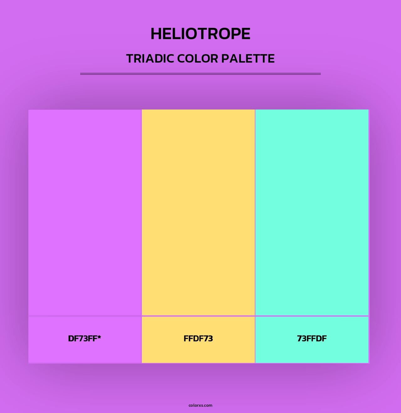 Heliotrope - Triadic Color Palette