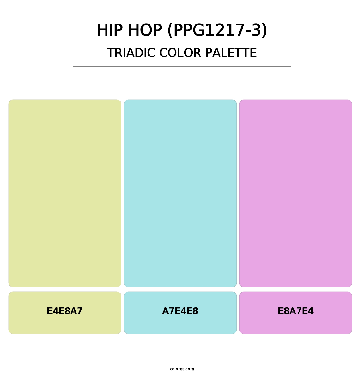 Hip Hop (PPG1217-3) - Triadic Color Palette