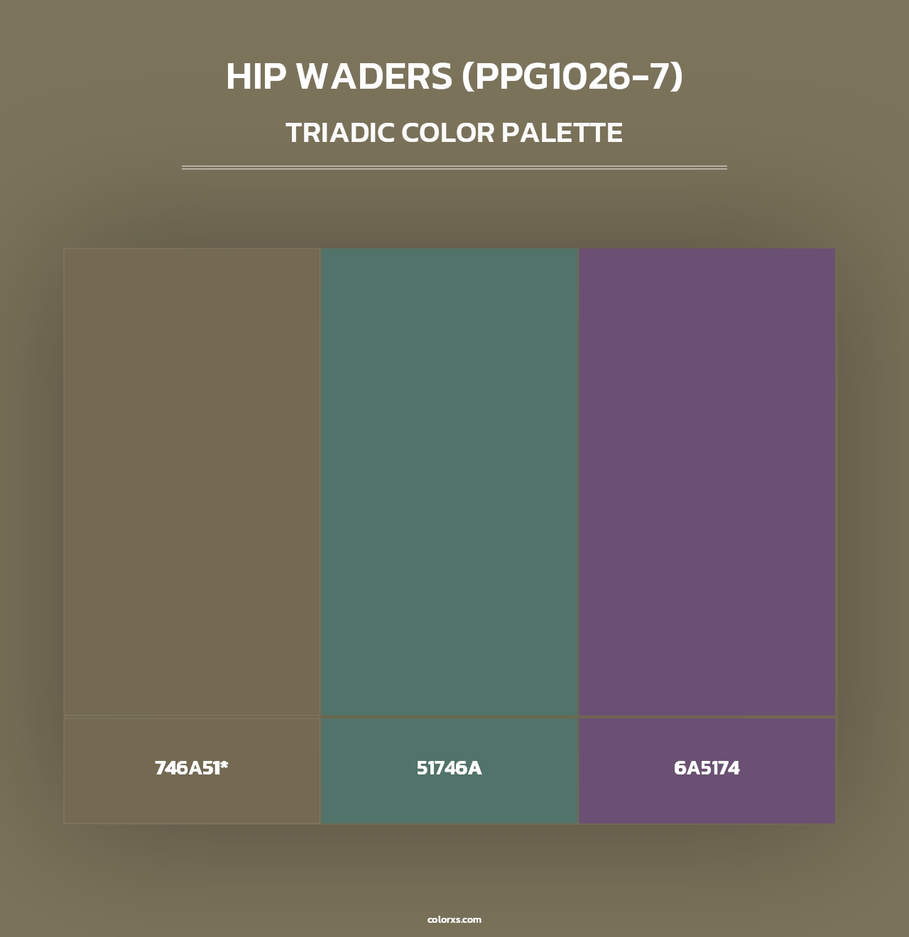 Hip Waders (PPG1026-7) - Triadic Color Palette