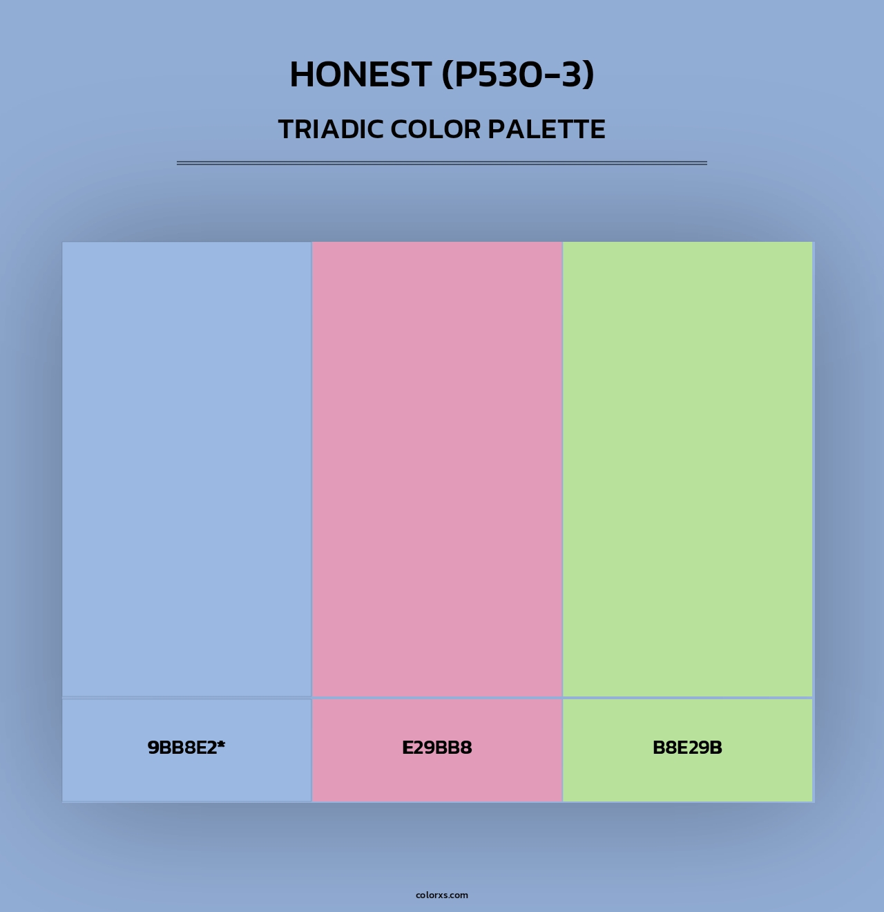 Honest (P530-3) - Triadic Color Palette