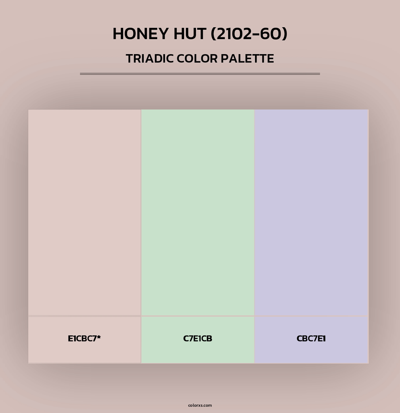 Honey Hut (2102-60) - Triadic Color Palette