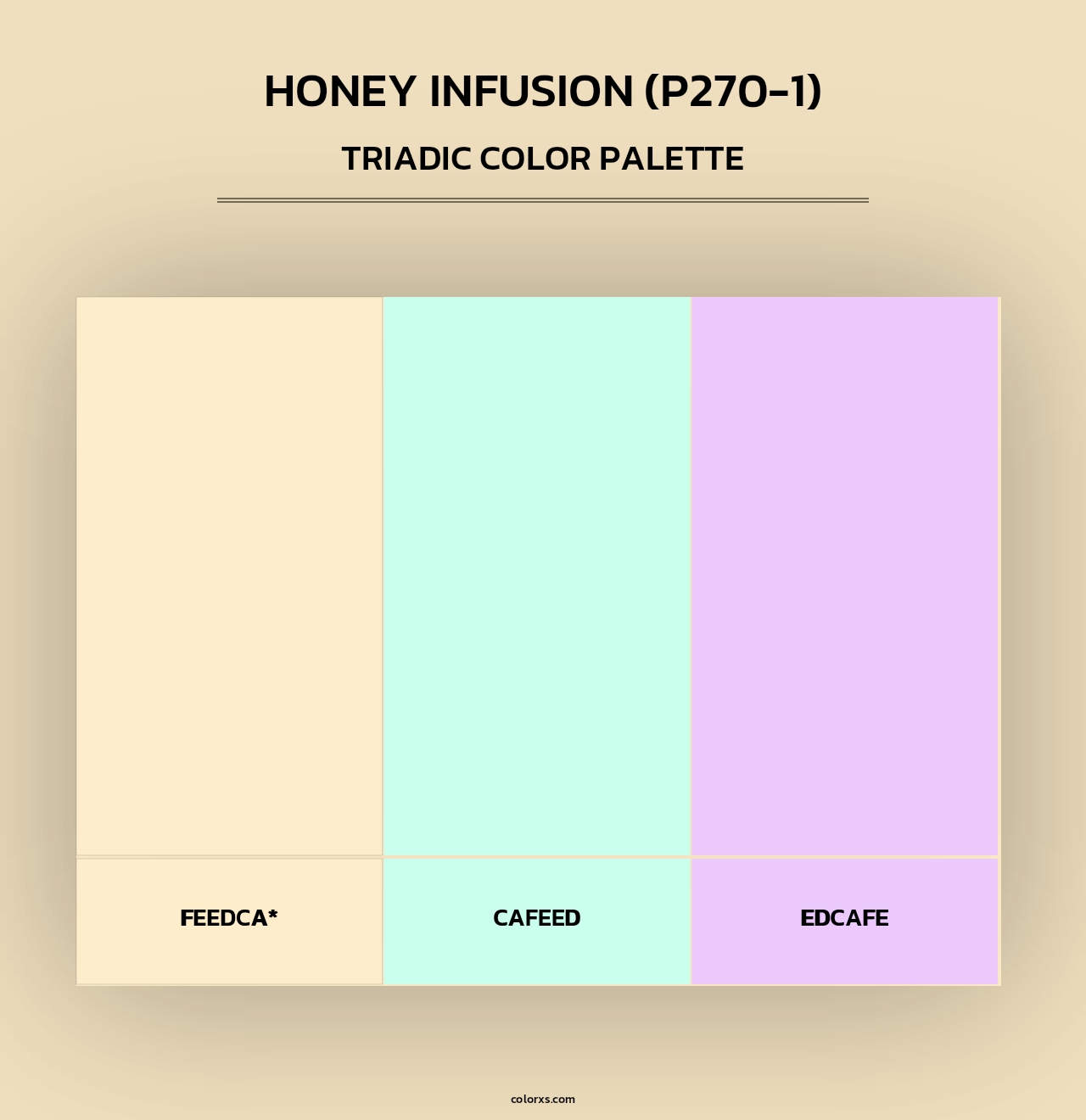Honey Infusion (P270-1) - Triadic Color Palette