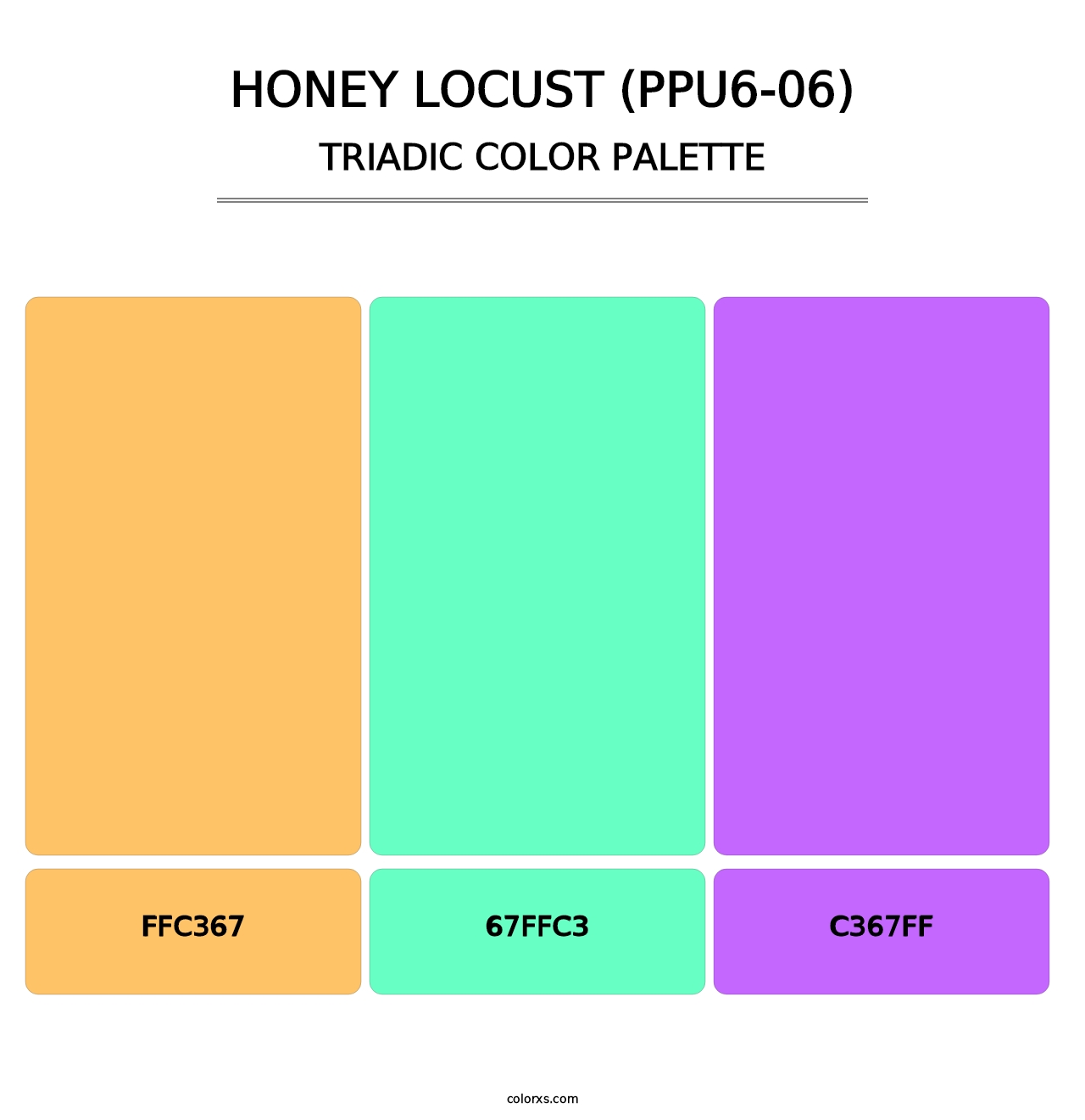 Honey Locust (PPU6-06) - Triadic Color Palette